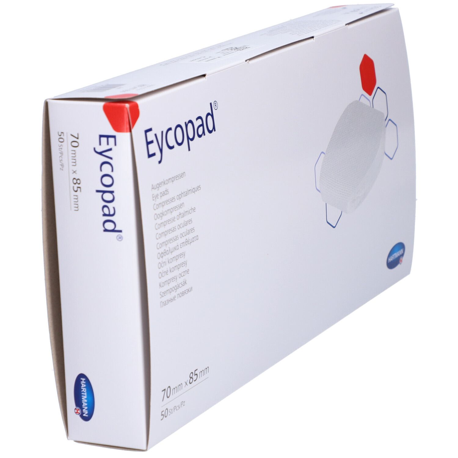 EYCOPAD® Unsterile Augenkompresse 70 x 85 mm