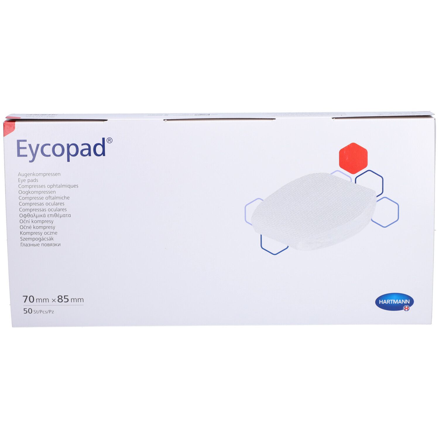 EYCOPAD® Compresse oculaire non stérile 70 x 85 mm