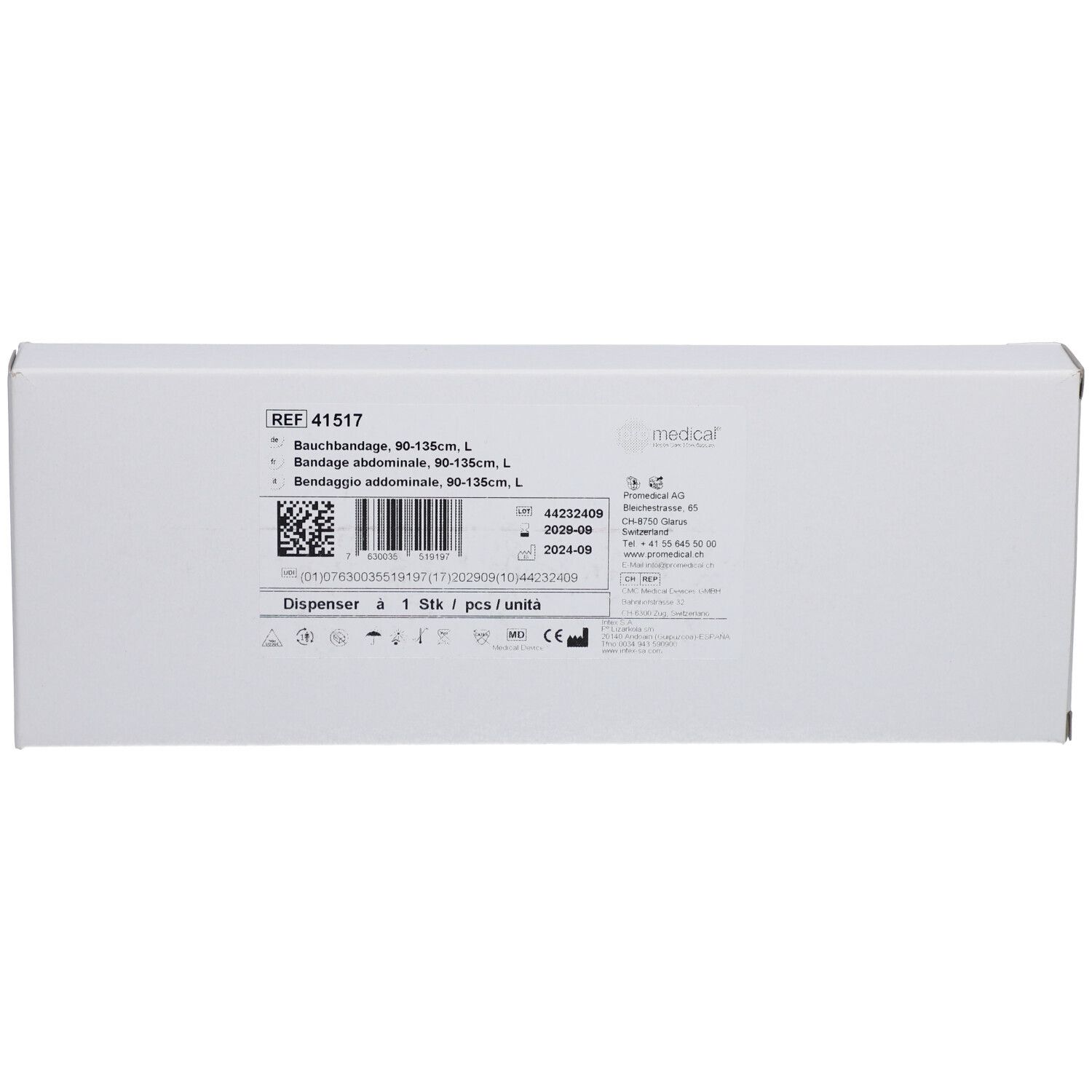 PROMEDICAL Bauchbinde 90-135 cm, L