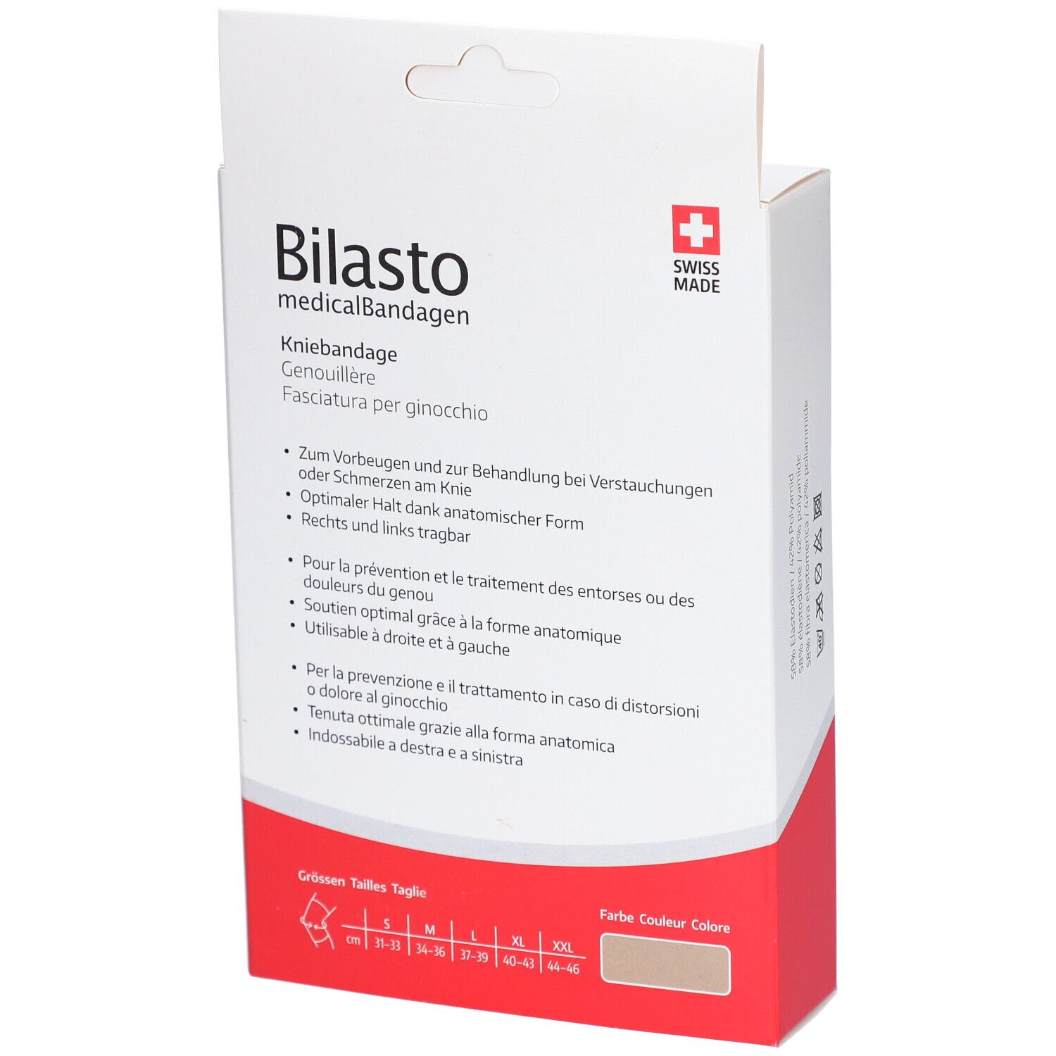 BILASTO Genouillère Beige XL