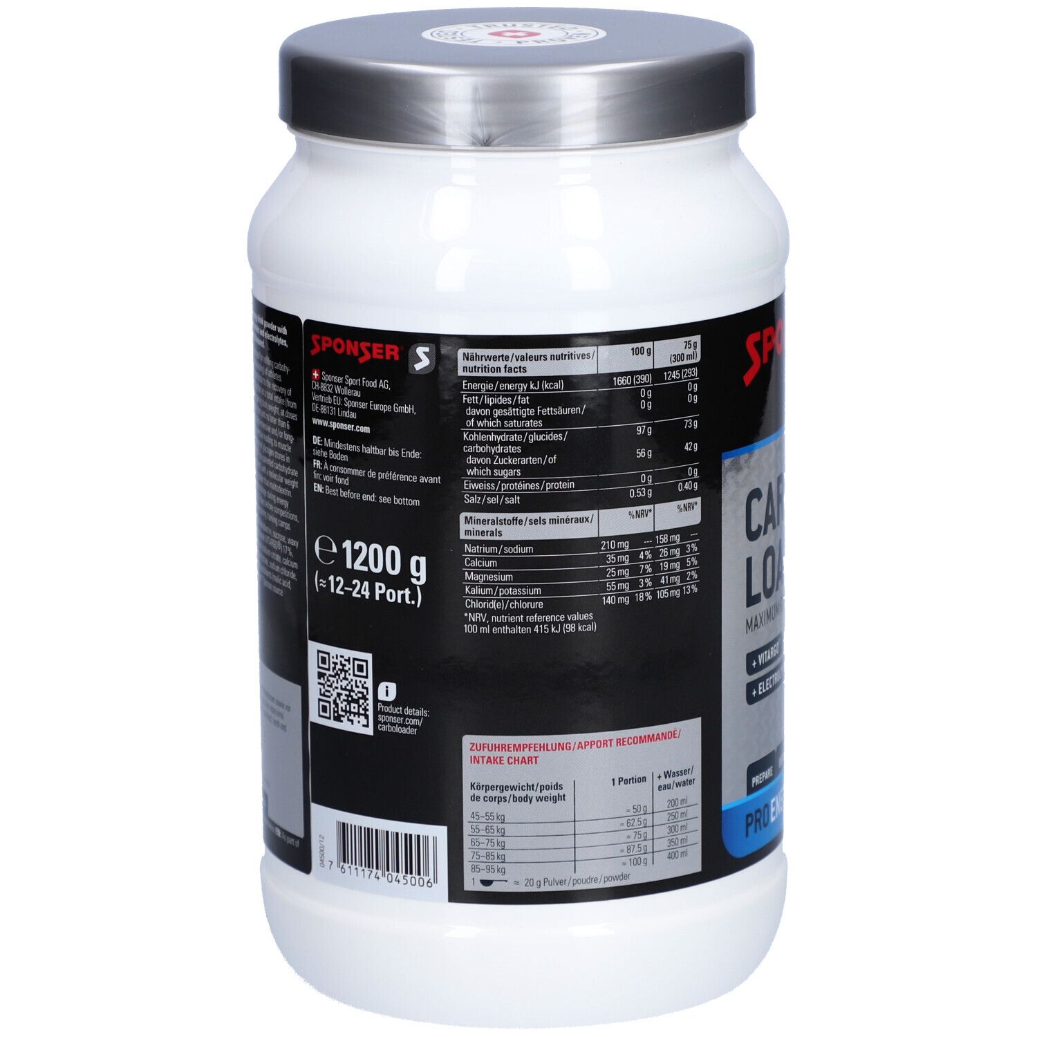 SPONSER CARBO LOADER CITRUS-ORANGE