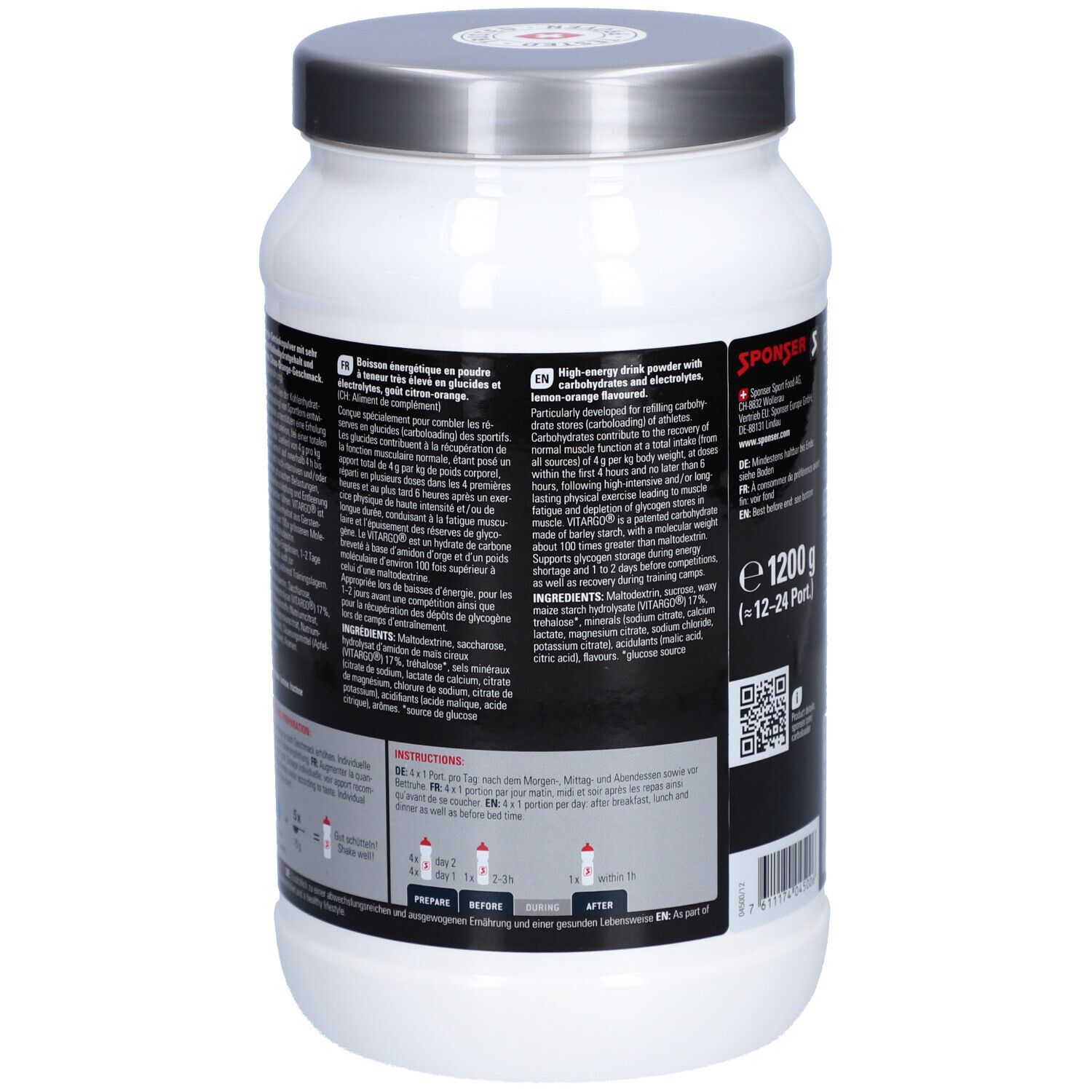 SPONSER CARBO LOADER CITRUS-ORANGE