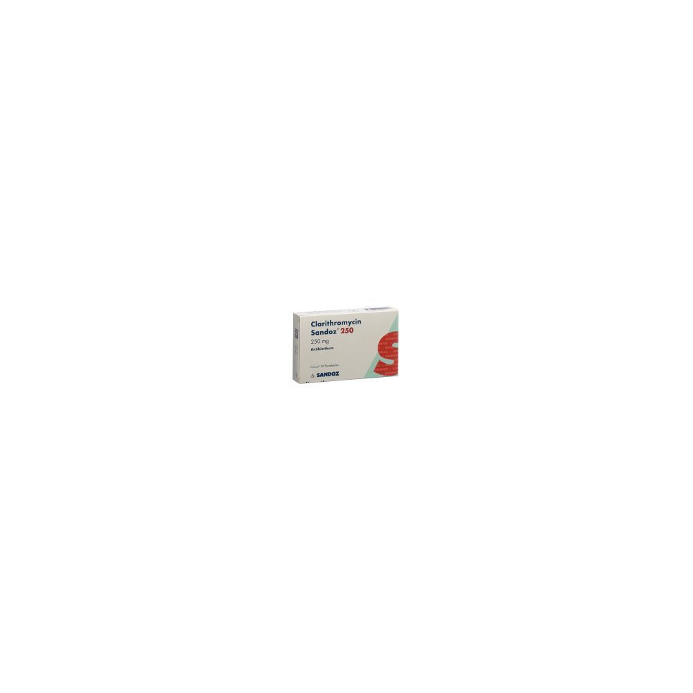 CLARITHROMYCIN Sandoz Filmtabl 250 mg 20 Stk