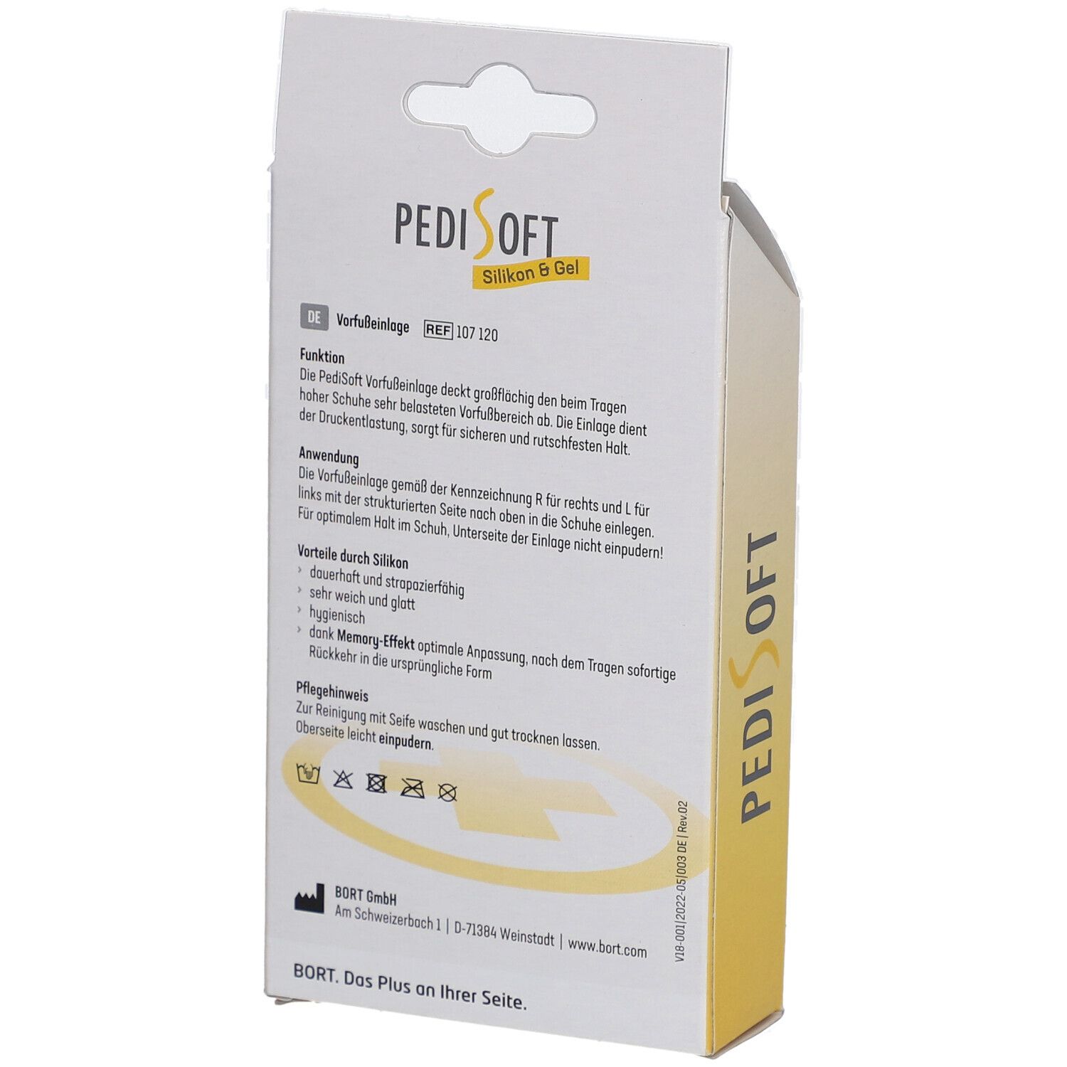Bort PediSoft Semelle orthopédique pour l'avant-pied - soulagement de la pression à l'avant-pied