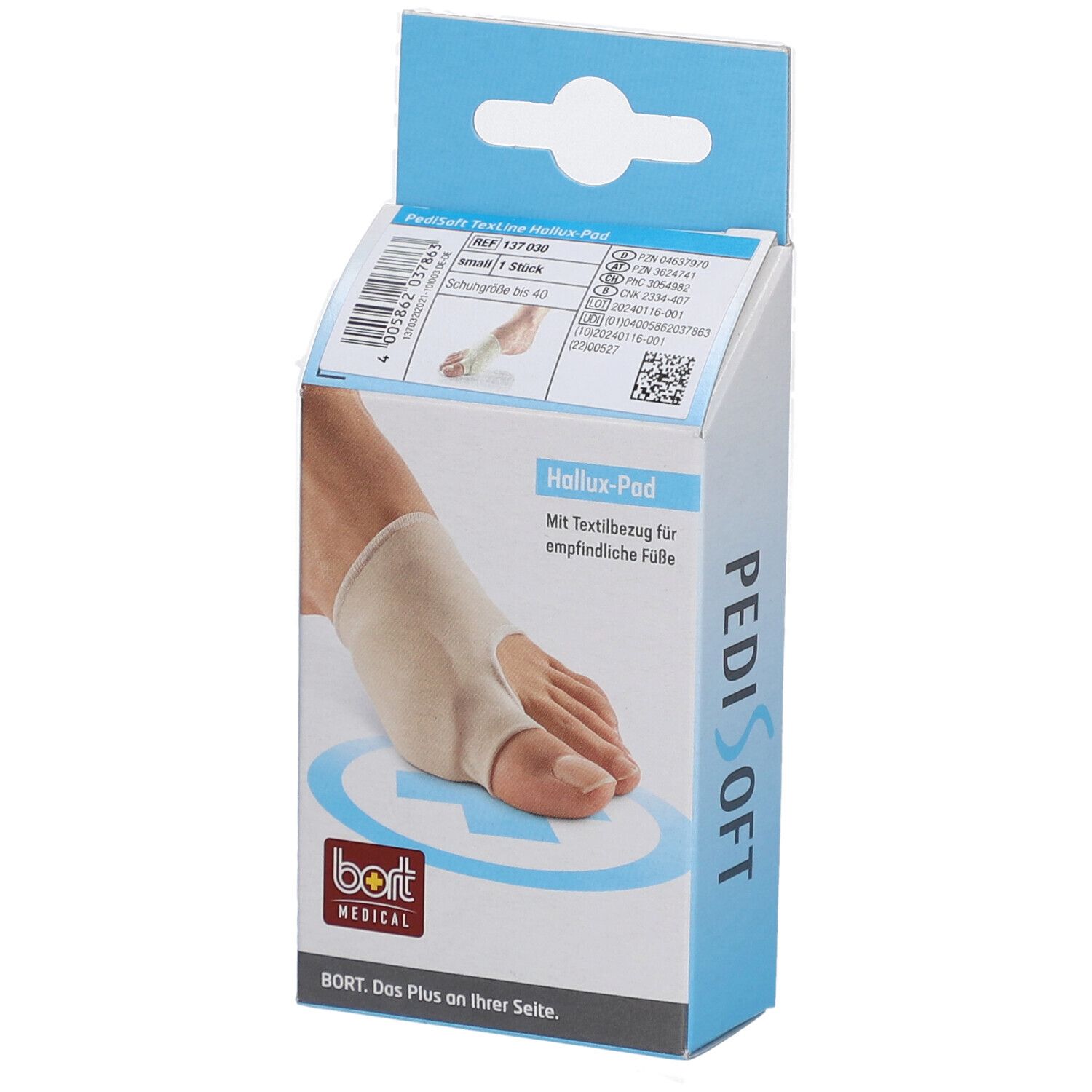 BORT PediSoft® TexLine Hallux-Pad Gr. S