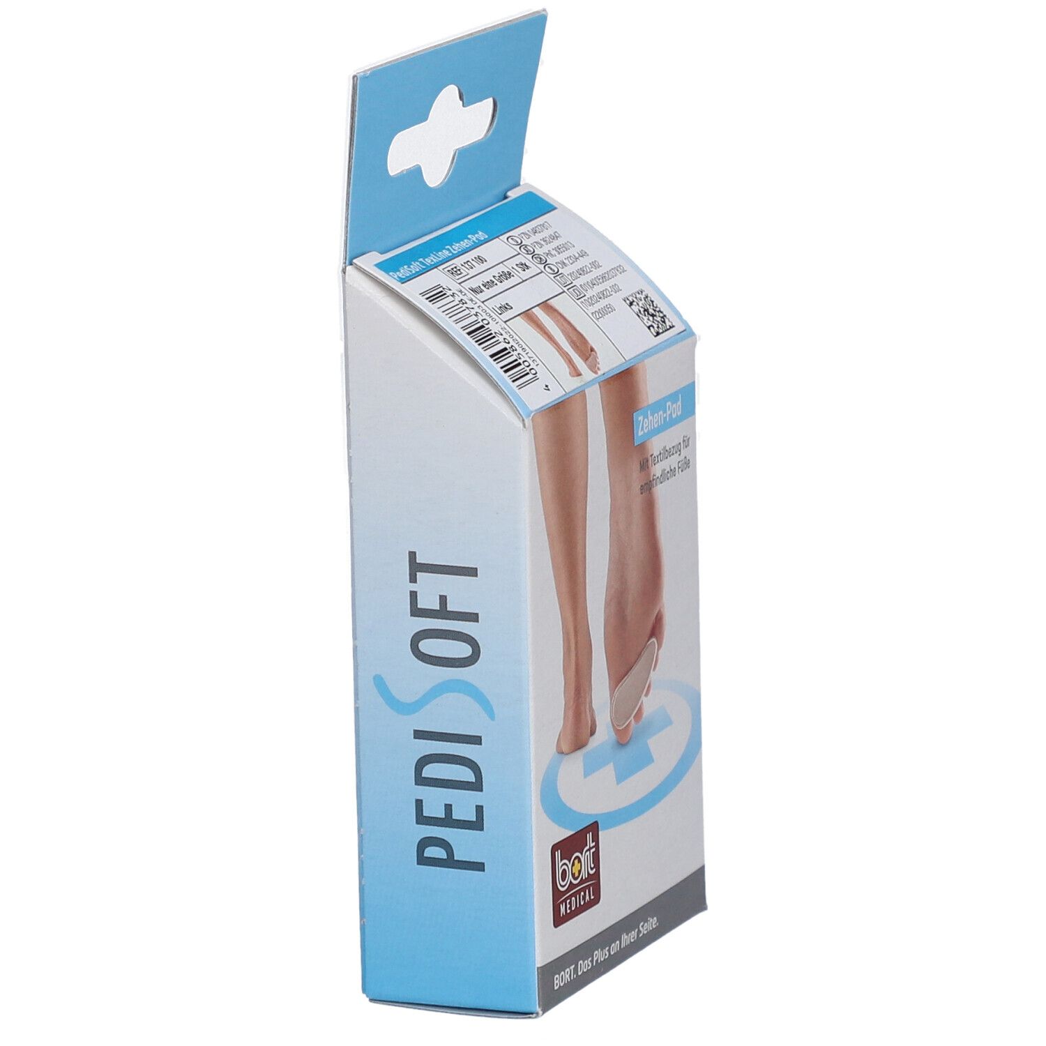 BORT PediSoft® TexLine Zehen-Pad links