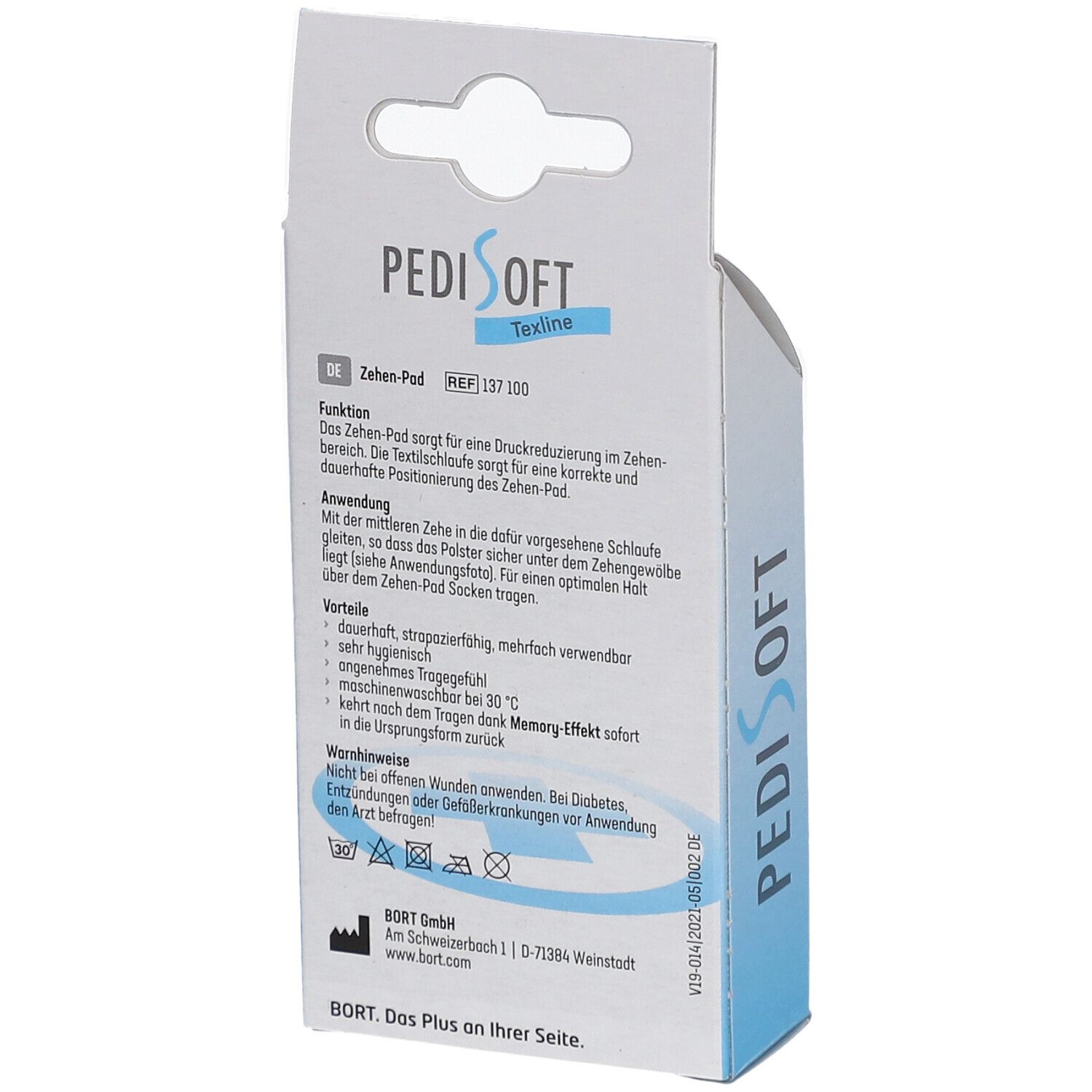 BORT PediSoft® TexLine Zehen-Pad links