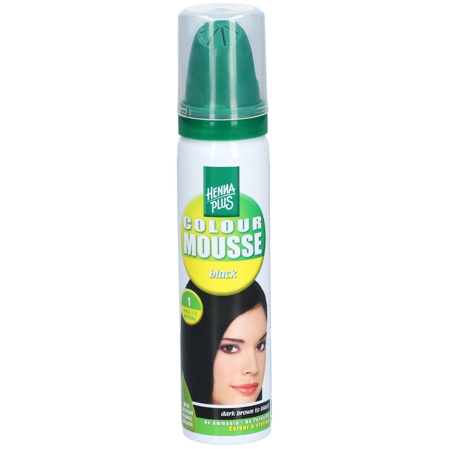 Hennaplus Mousse Colorante Coiffante – Noir