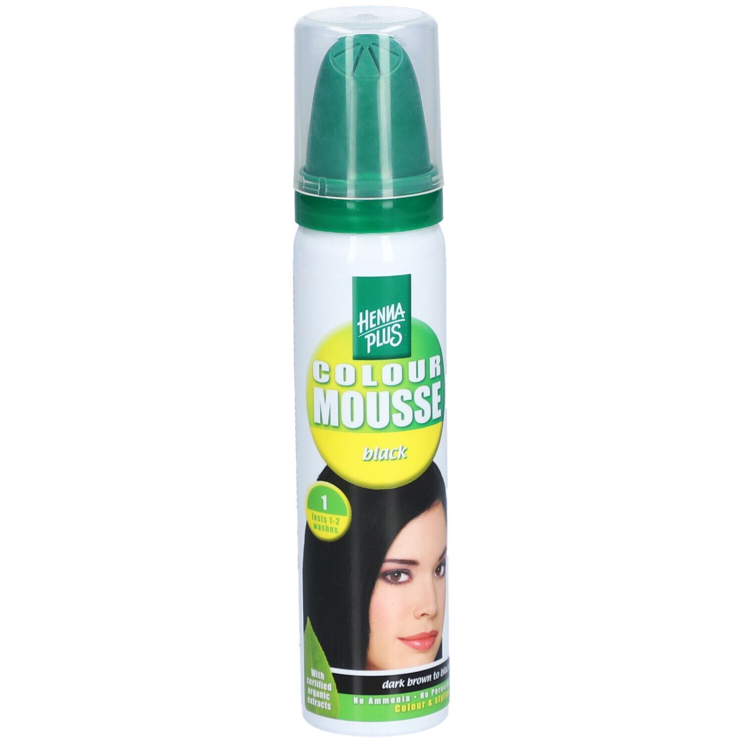 Hennaplus Mousse Colorante Coiffante – Noir
