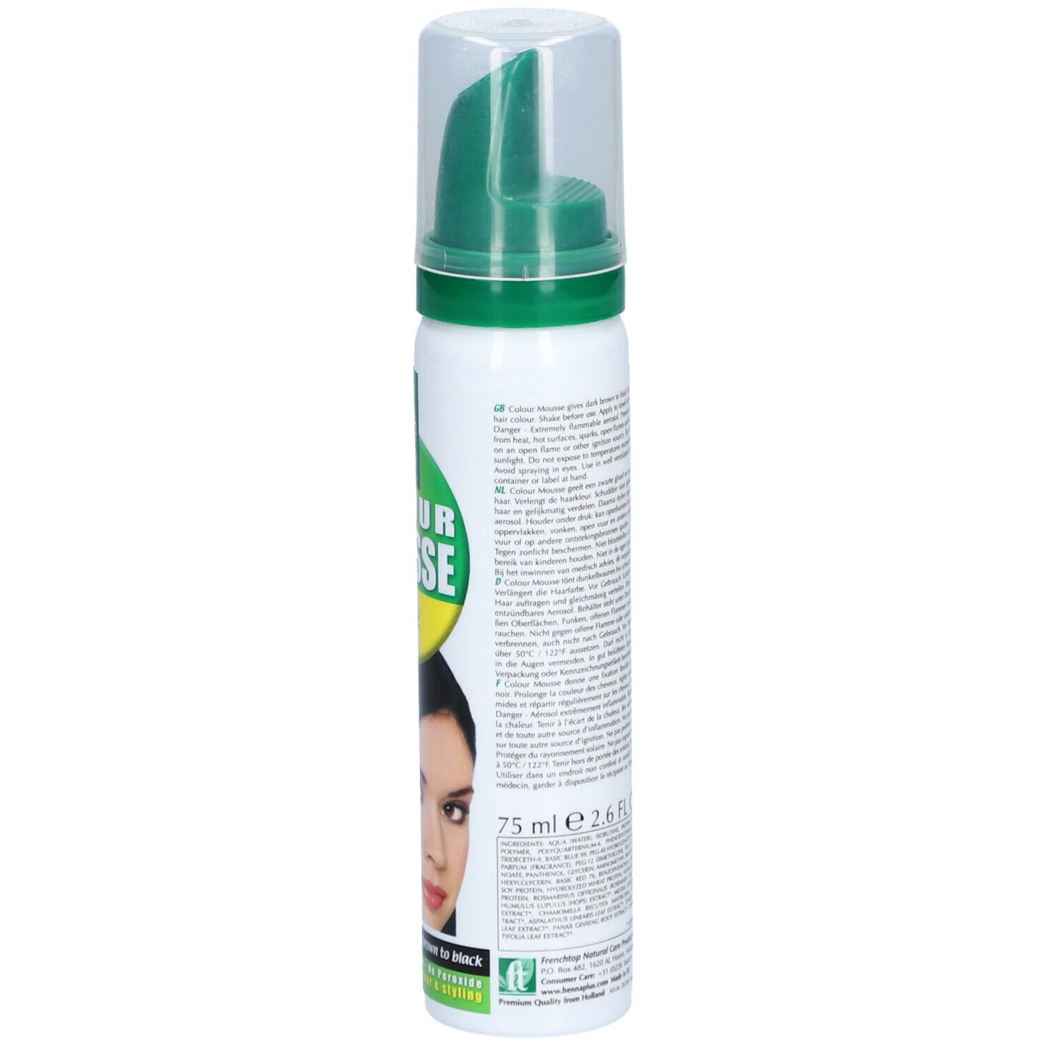 Hennaplus Mousse Colorante Coiffante – Noir