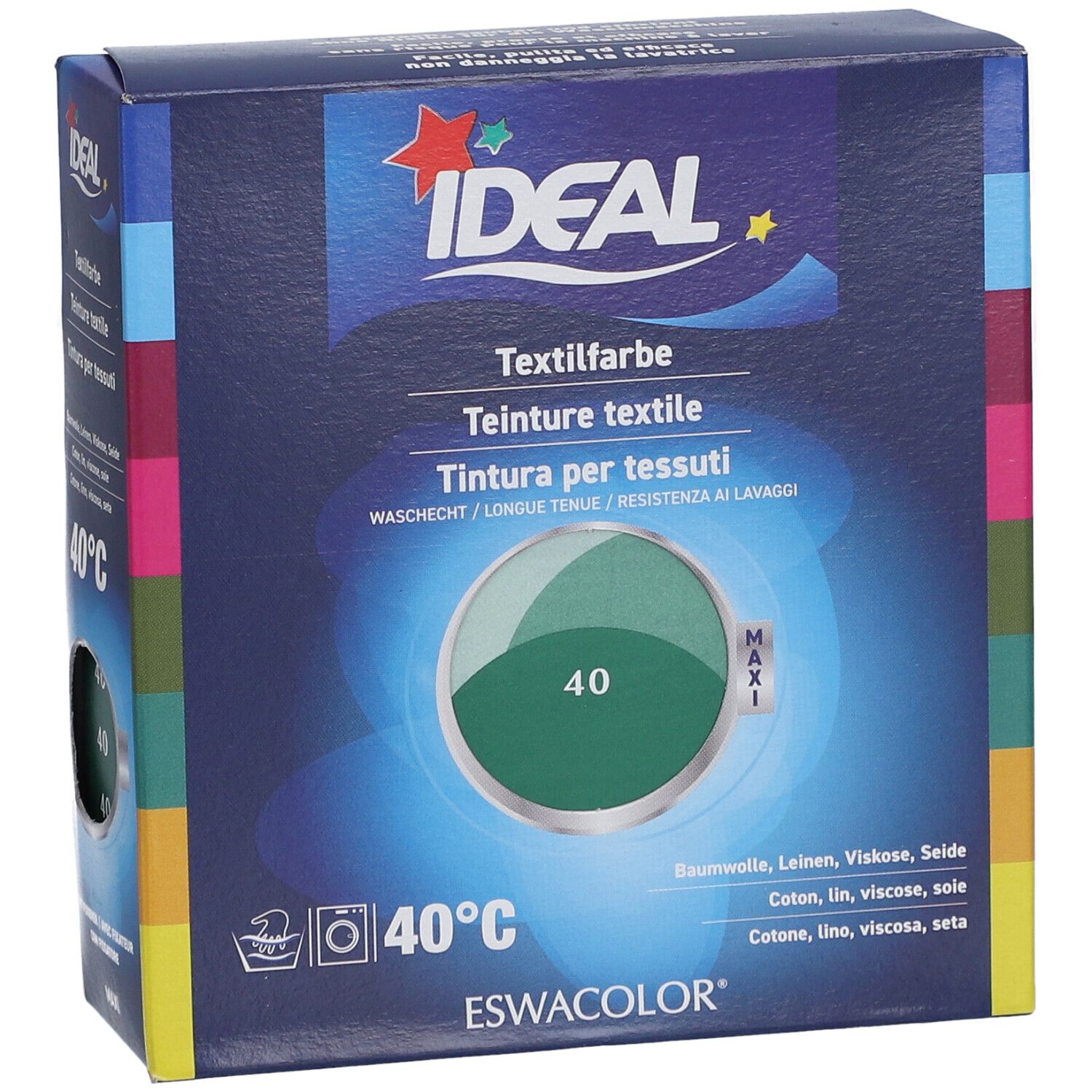 IDEAL Maxi Langanhaltende Textilfarbe - 40 Mittelgrün