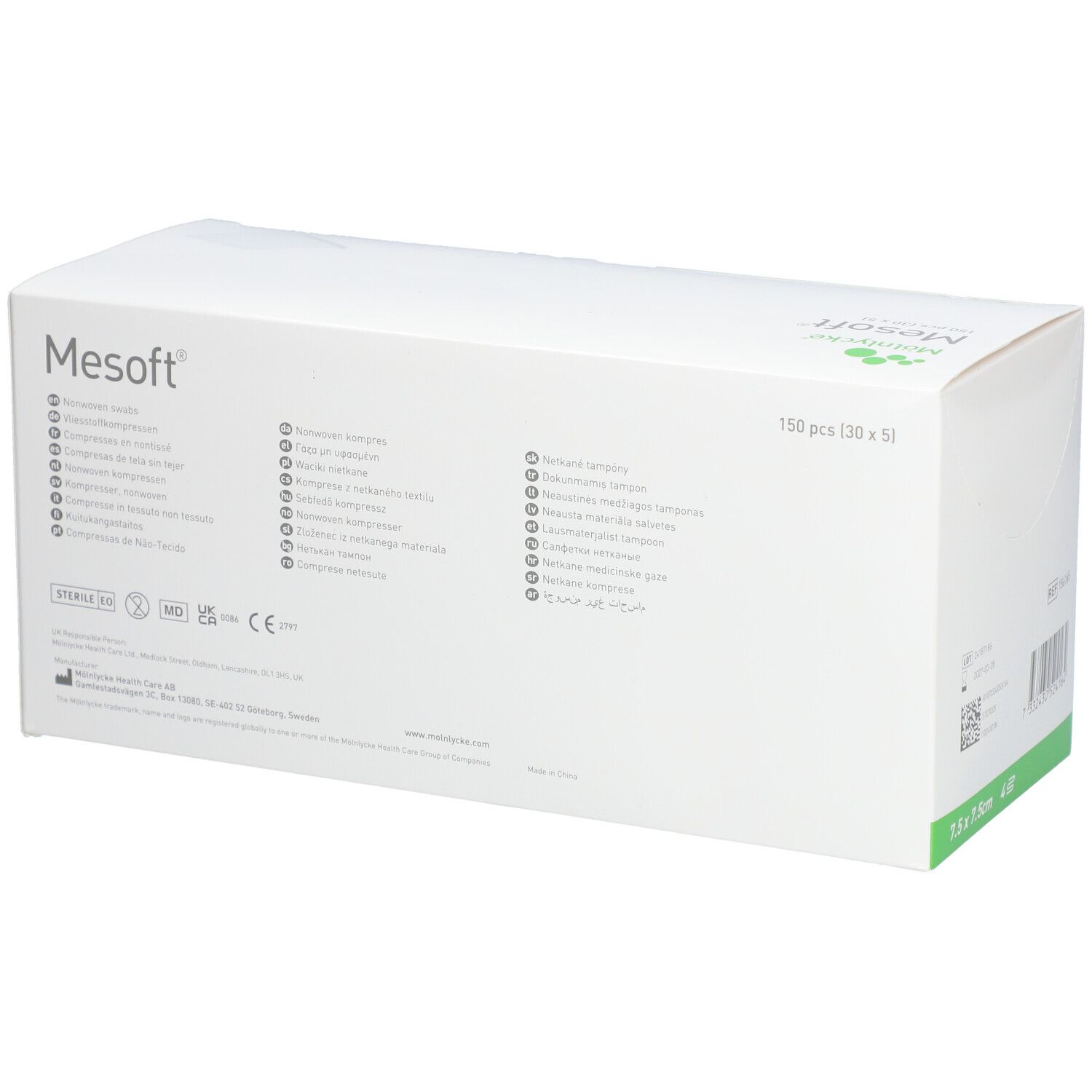 MESOFT NW Kompressen 7.5x7.5cm st 30 x 5 Stk