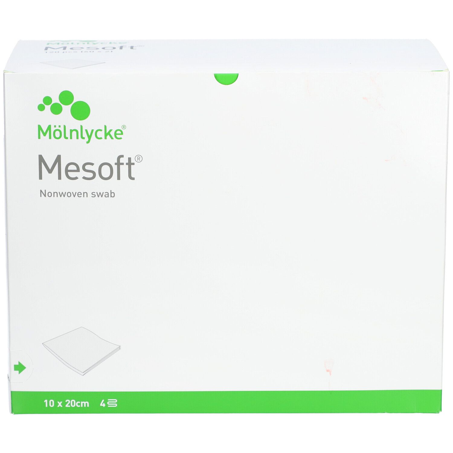 MESOFT Kompressen 10x20 cm steril 60x2 Stück weich & saugfähig