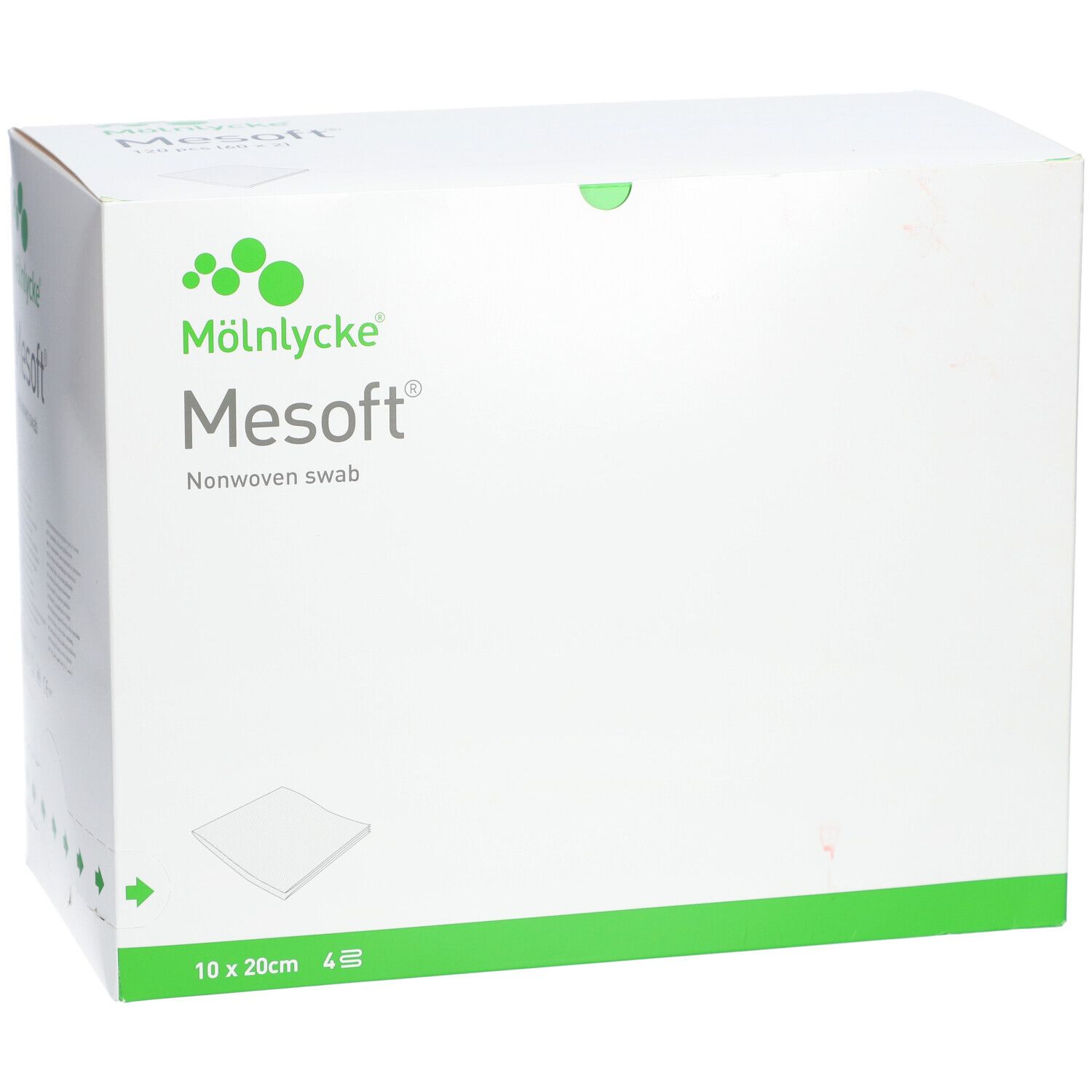 MESOFT Kompressen 10x20 cm steril 60x2 Stück weich & saugfähig