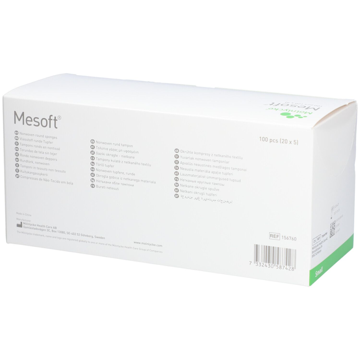 MESOFT NW Tampons 25mm stériles