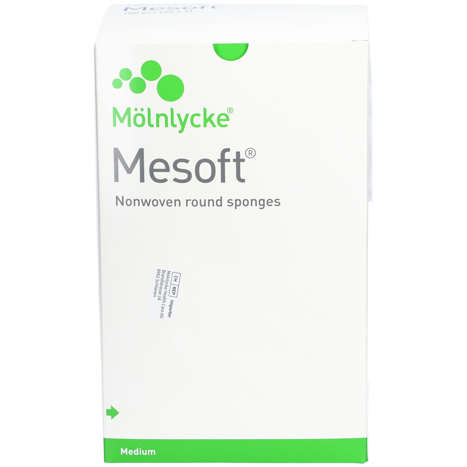 MÖLNLYCKE® Mesoft® Tampons ronds 35 mm stériles