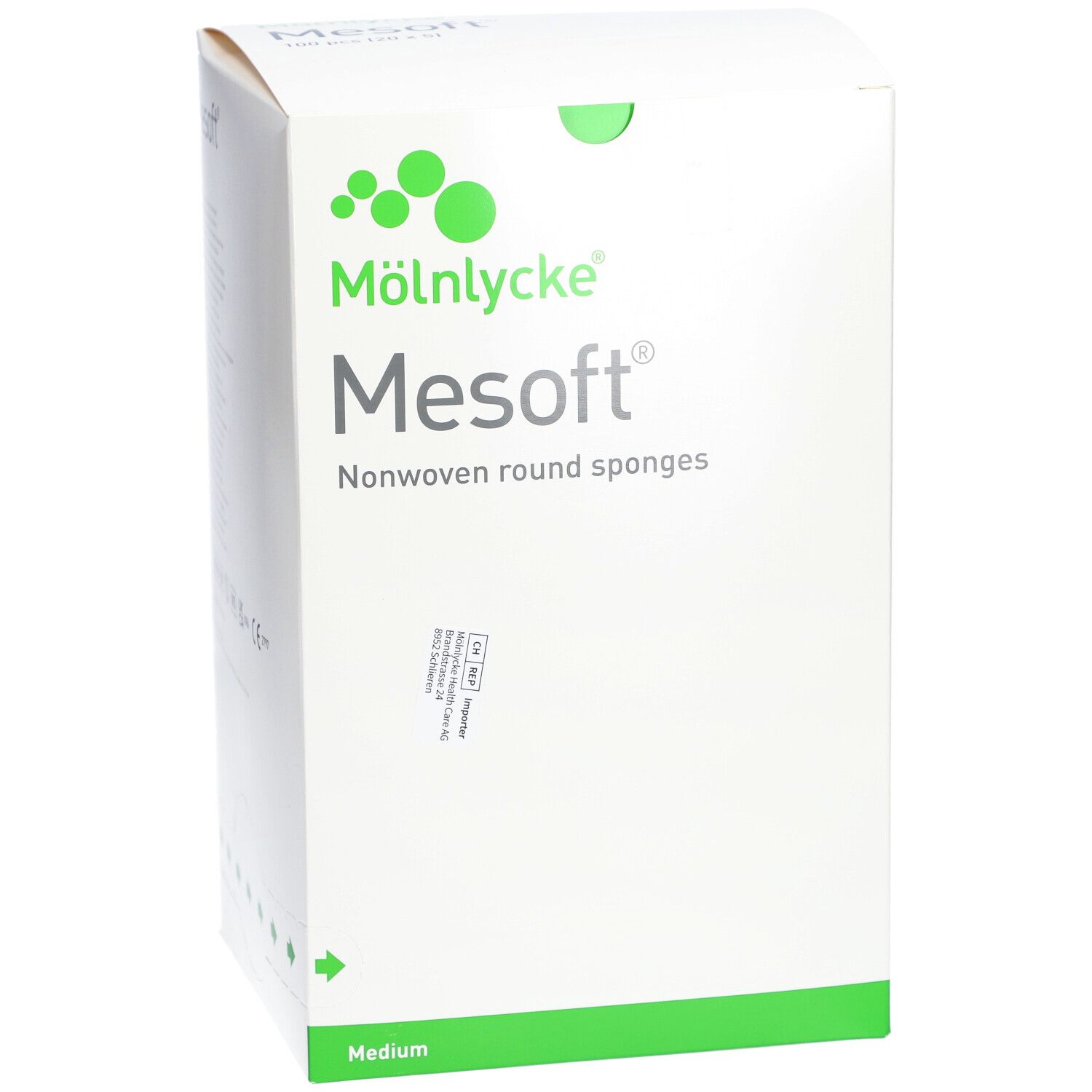 MÖLNLYCKE® Mesoft® Tampons ronds 35 mm stériles