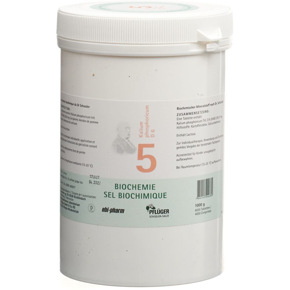 PFLÜGER SCHÜSSLER Nr5 Kal phos Tabl D 6 1000 g