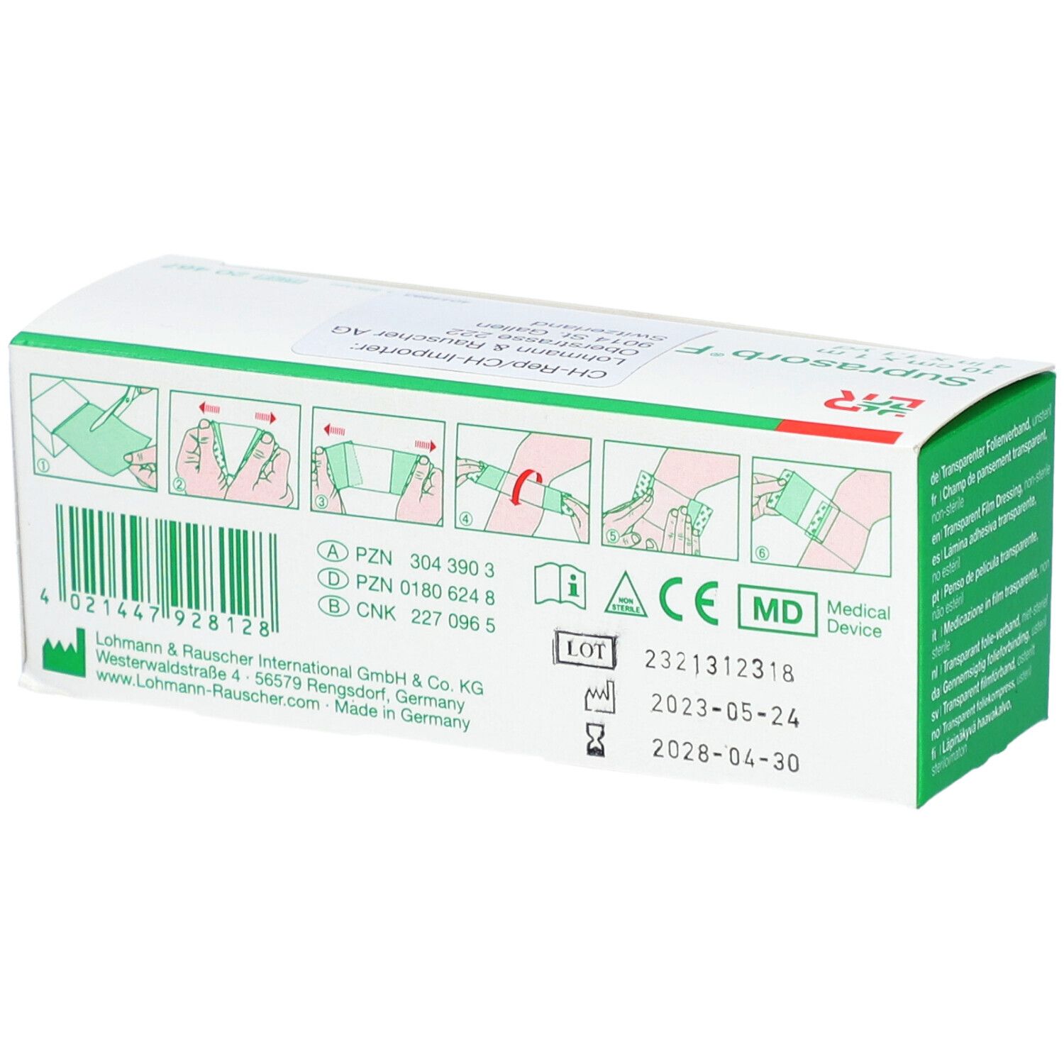 Suprasorb® F 10 cm x 1 m unsteril