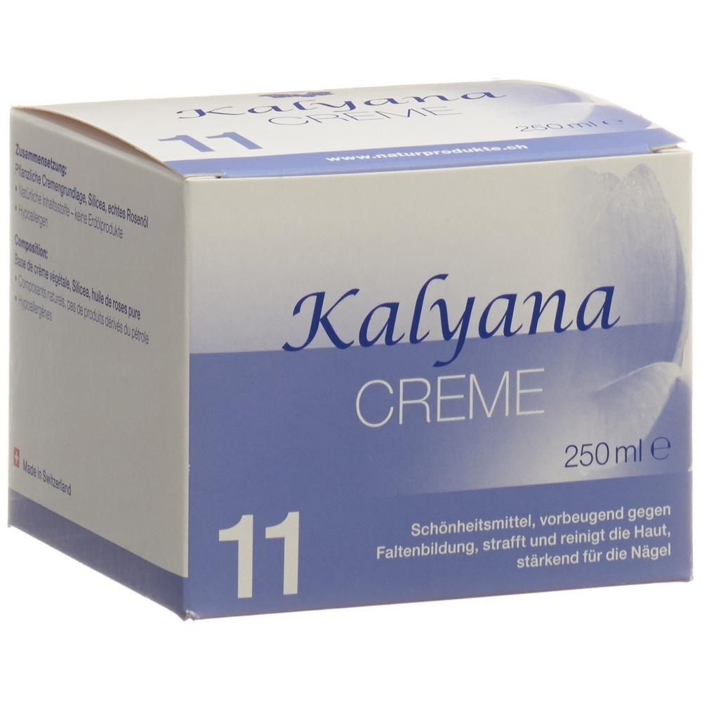 KALYANA 11 Creme mit Silicea 250 ml Verpackung. Kosmetikum zur Hautpflege.