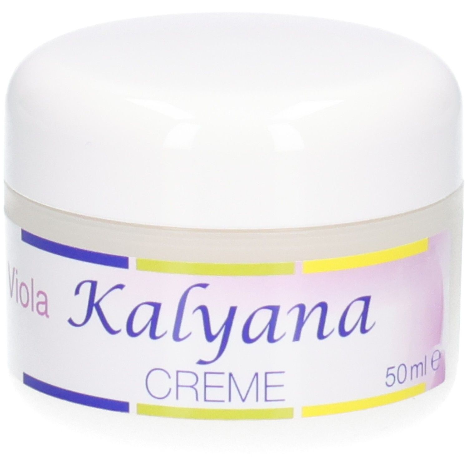 KALYANA 14 Creme mit Viola 50 ml Tiegel. Vorderansicht.