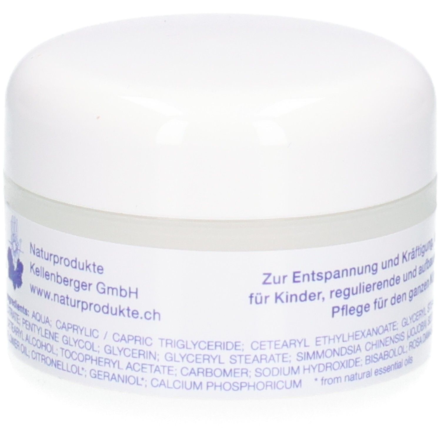 KALYANA Creme 2, Seitenansicht mit Herstellerinformationen und Inhaltsstoffen.