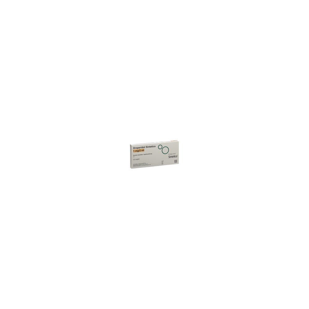 DROPERIDOL Sintetica Inj Lös 1 mg/2ml 10 Amp 2 ml