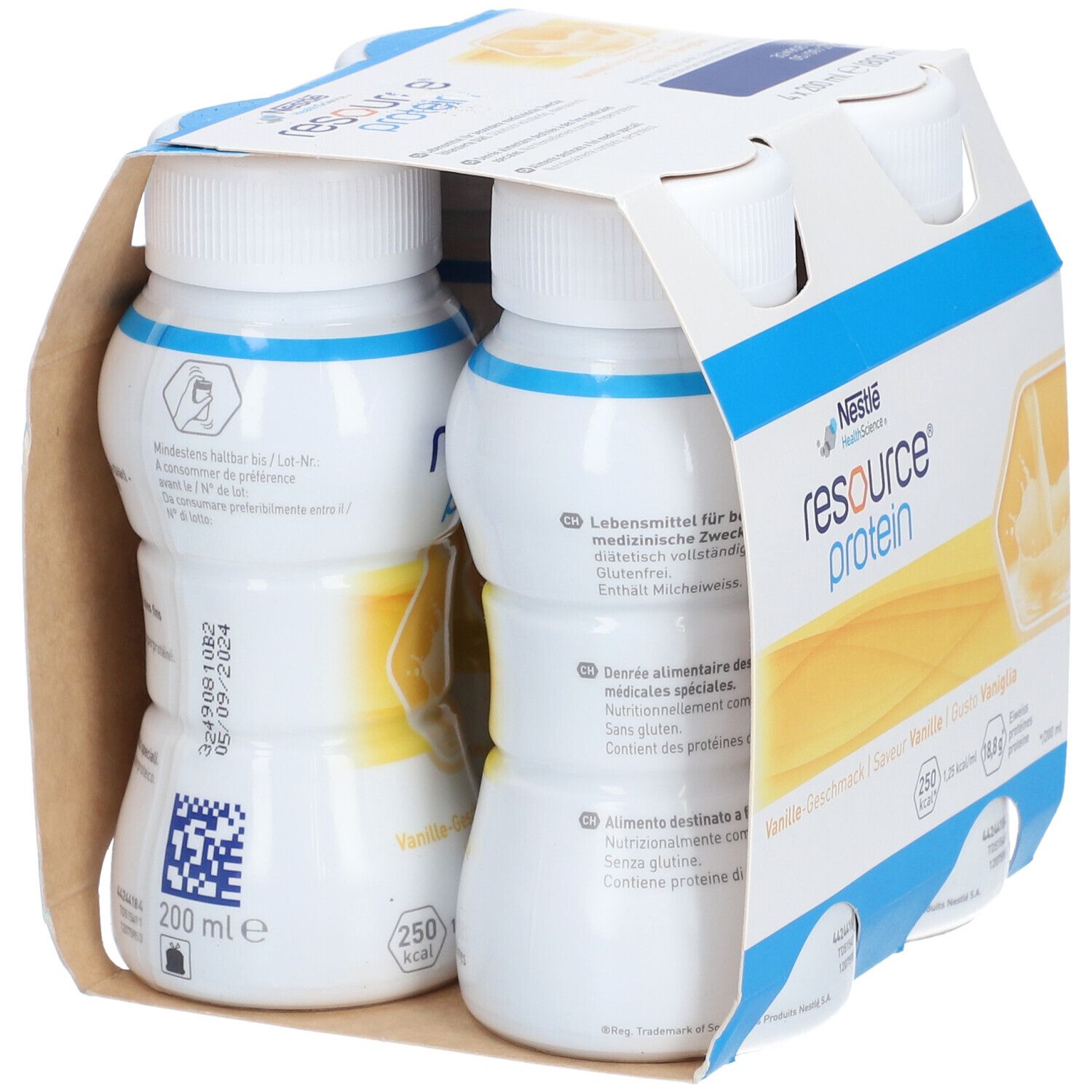 Nestle resource protein drink vanille 4x200 ml redcare apotheke
