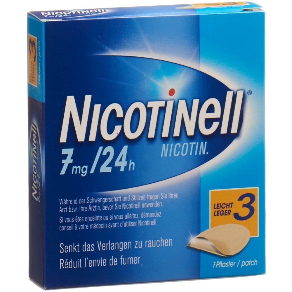 NICOTINELL 3 leicht Matrixpfl 7 mg/24h 7 Stk