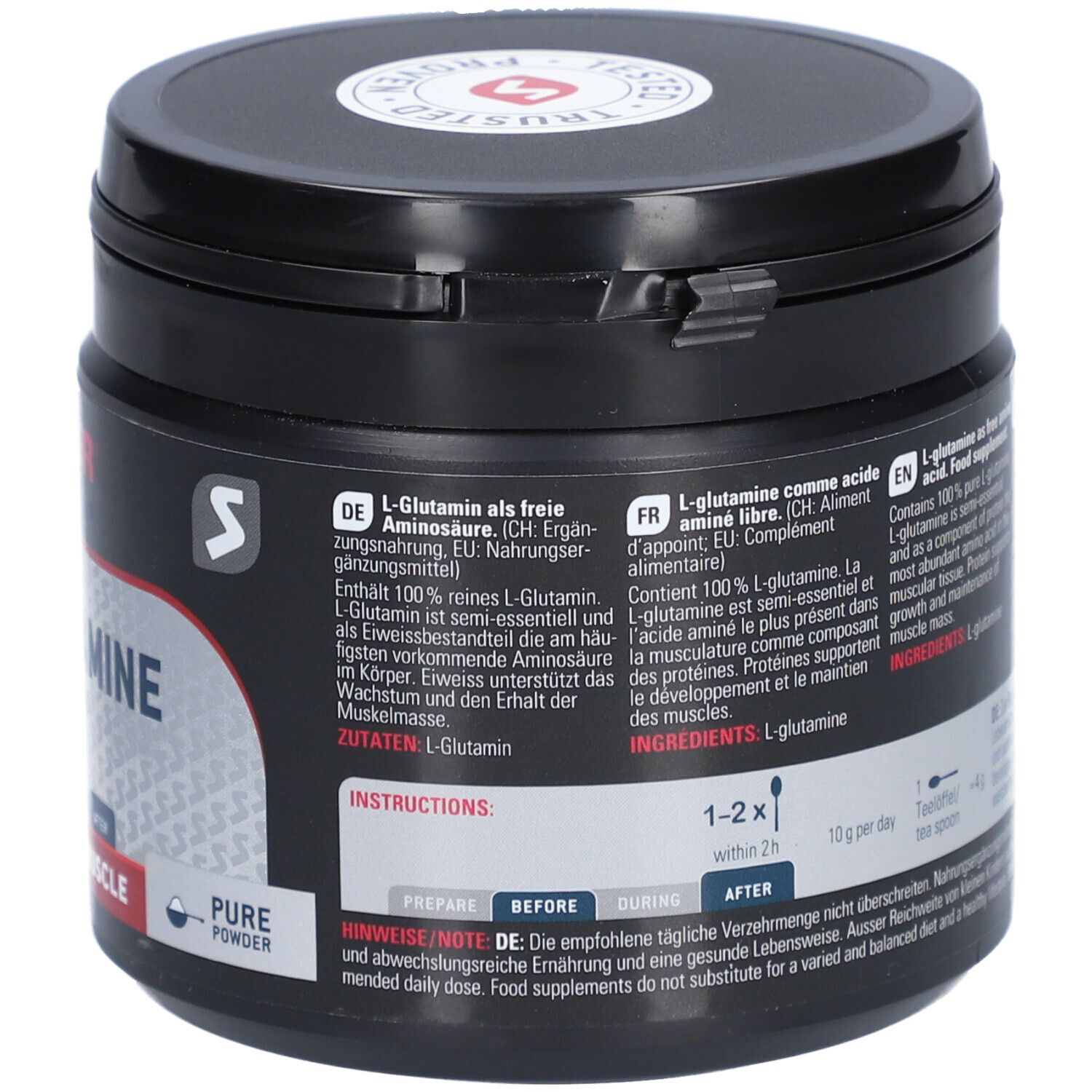 SPONSER L Glutamin 100% Pure Neutral Ds 350 g