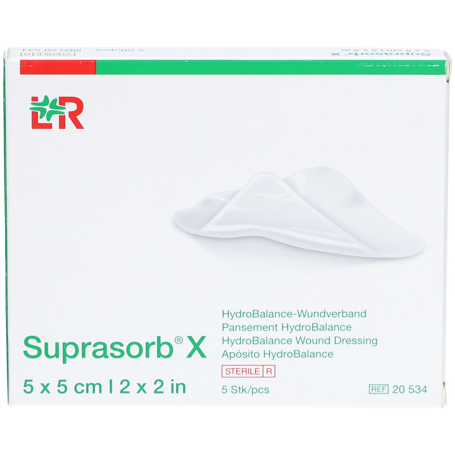 Suprasorb® X 5 x 5 cm steril