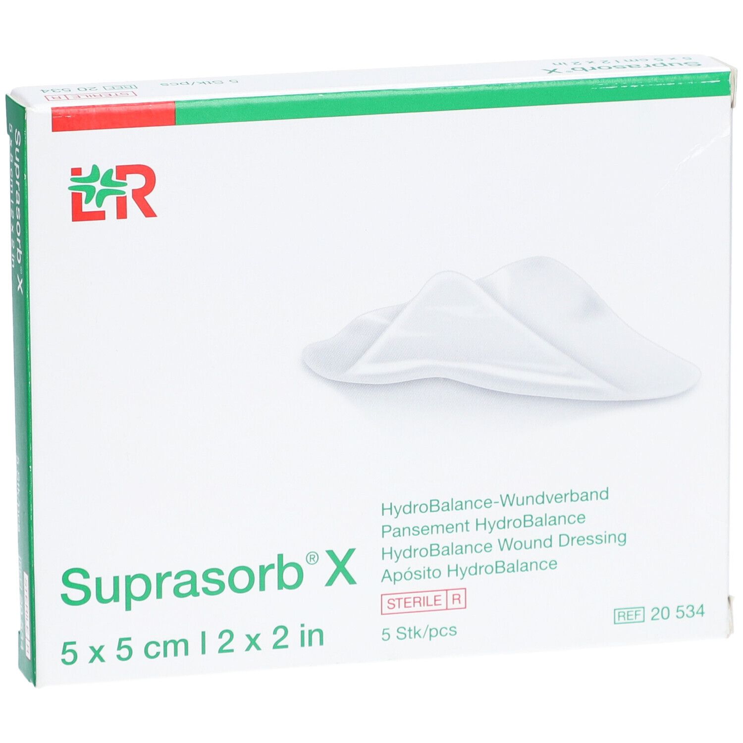 Suprasorb® X 5 x 5 cm steril