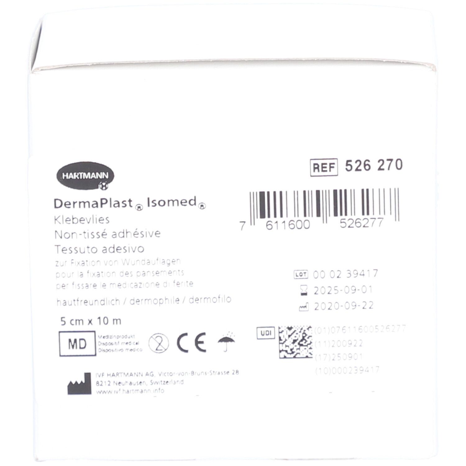 HARTMANN Dermaplast® Isomed 5 cm x 10 m