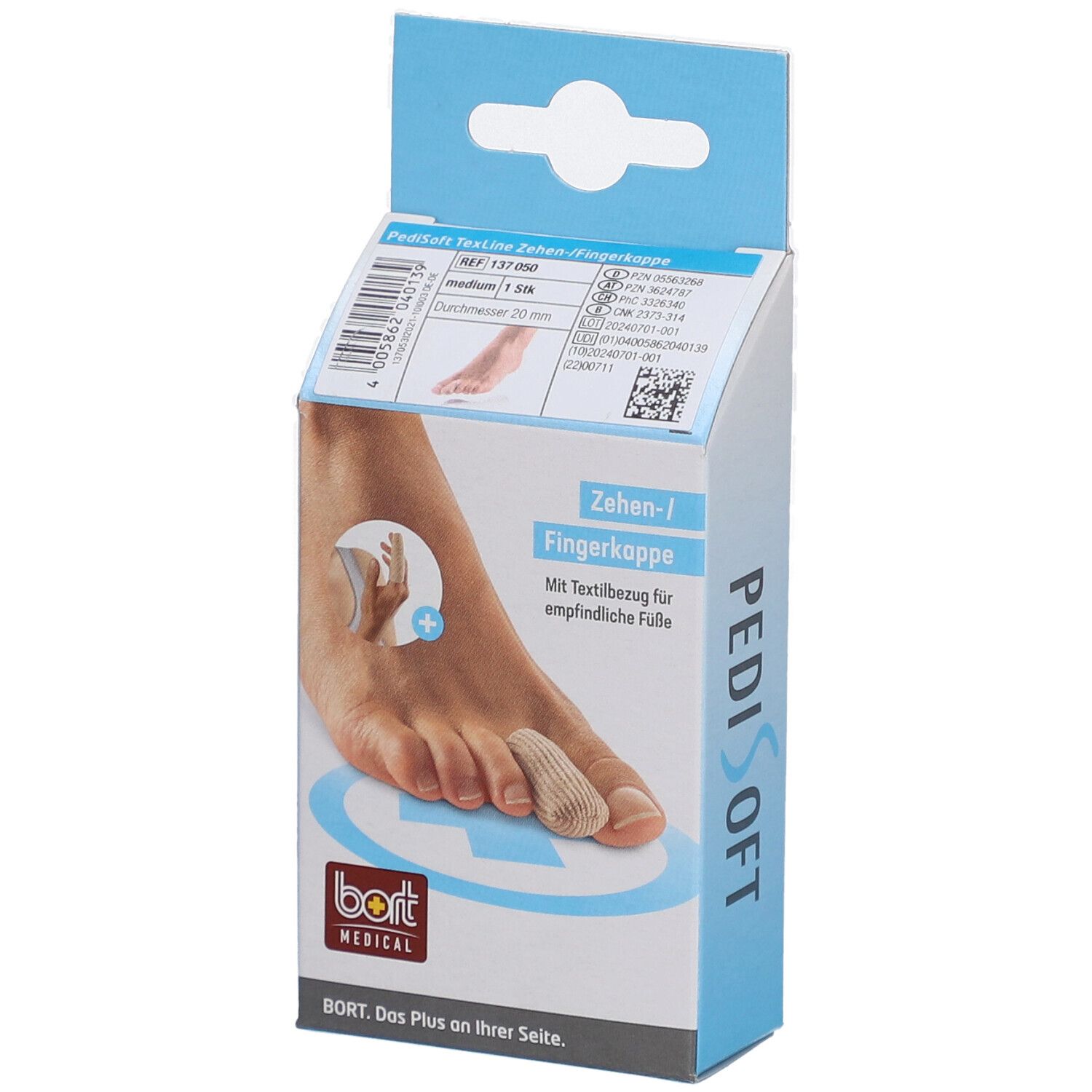 Bort PediSoft TexLine Zehen-/Fingerkappe Medium