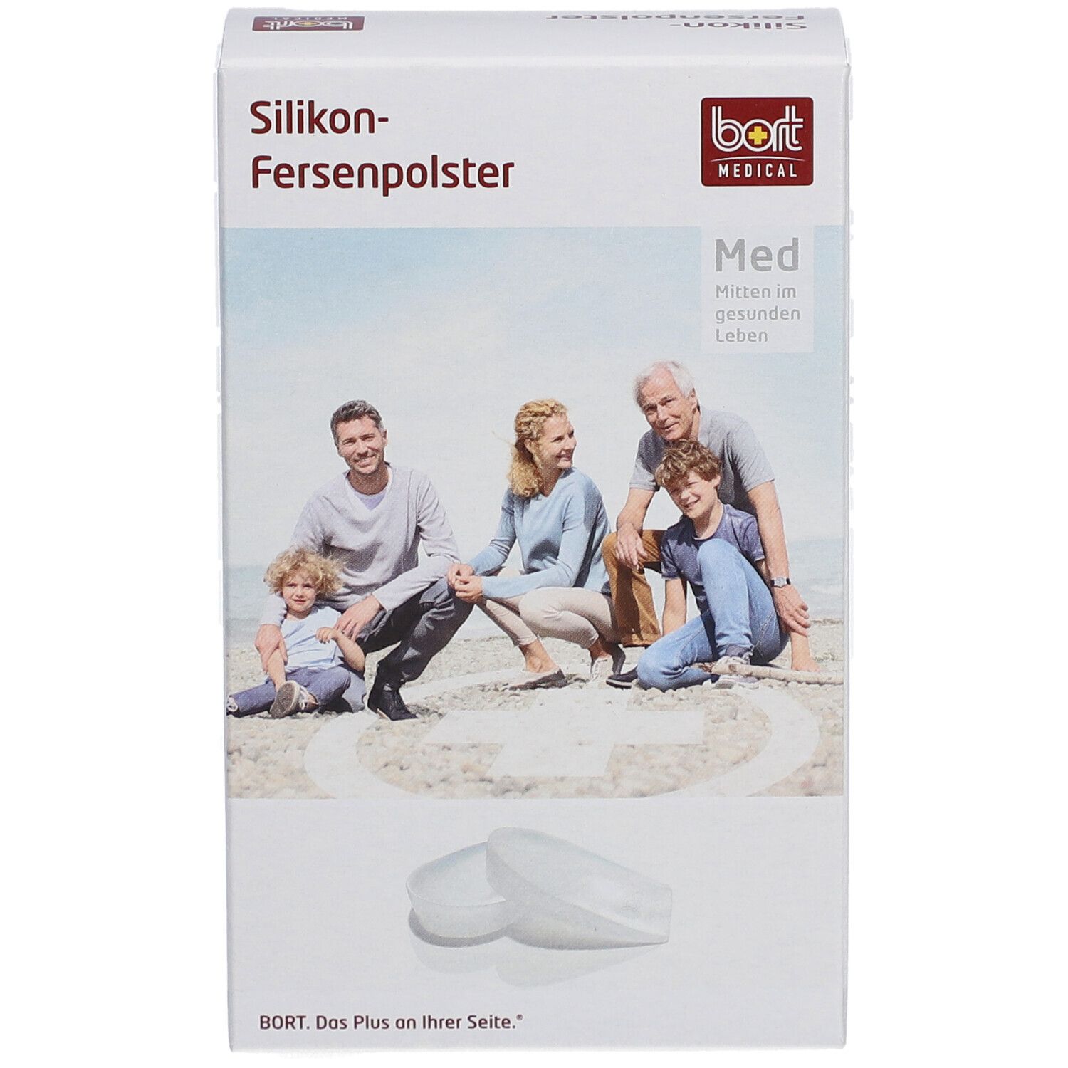 Bort Silikon Fersenpolster Gr. M, 2 Stk