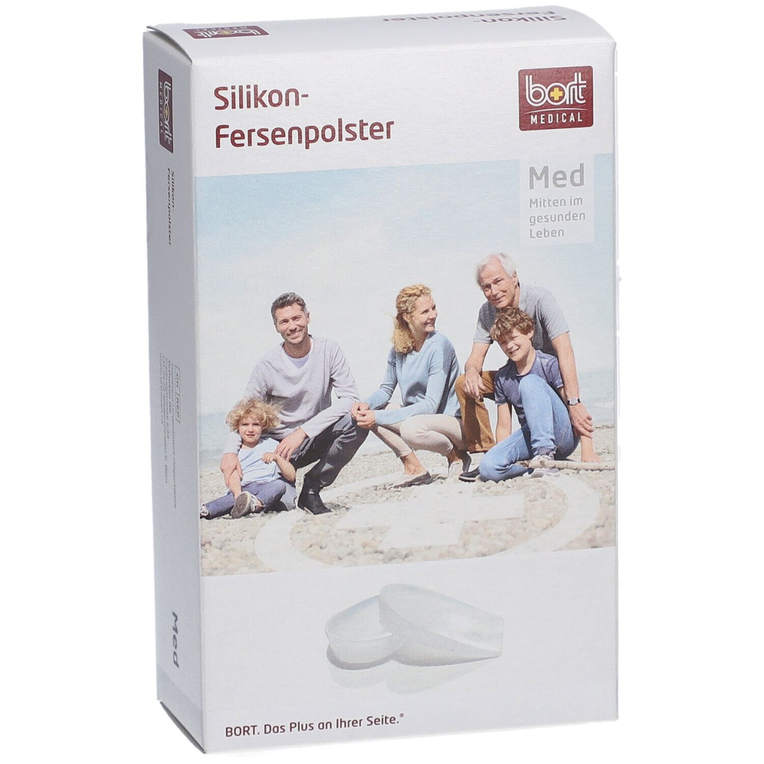 Bort Silikon Fersenpolster Gr. M, 2 Stk