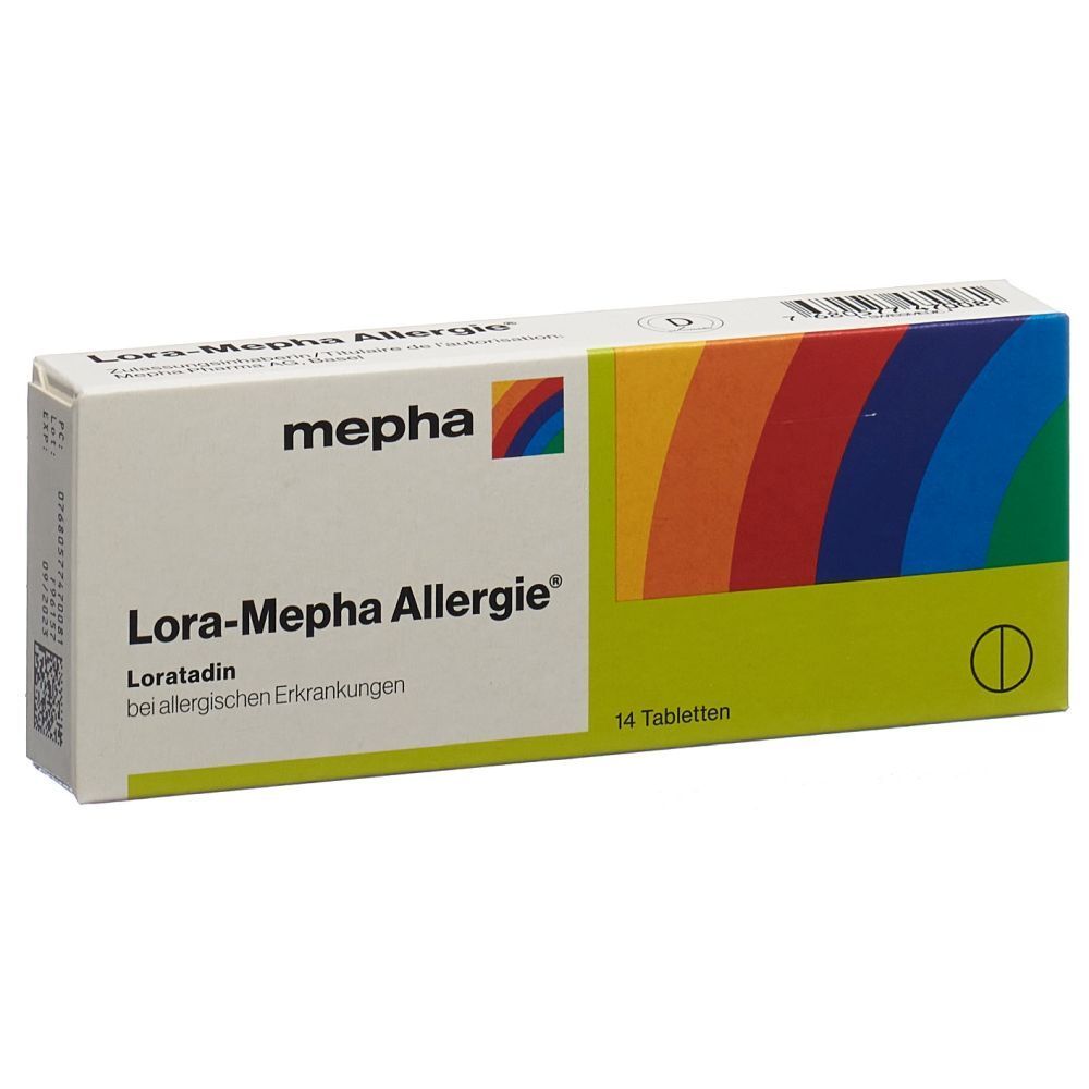 LORA Mepha Allergie Tabl 10 mg 14 Stk