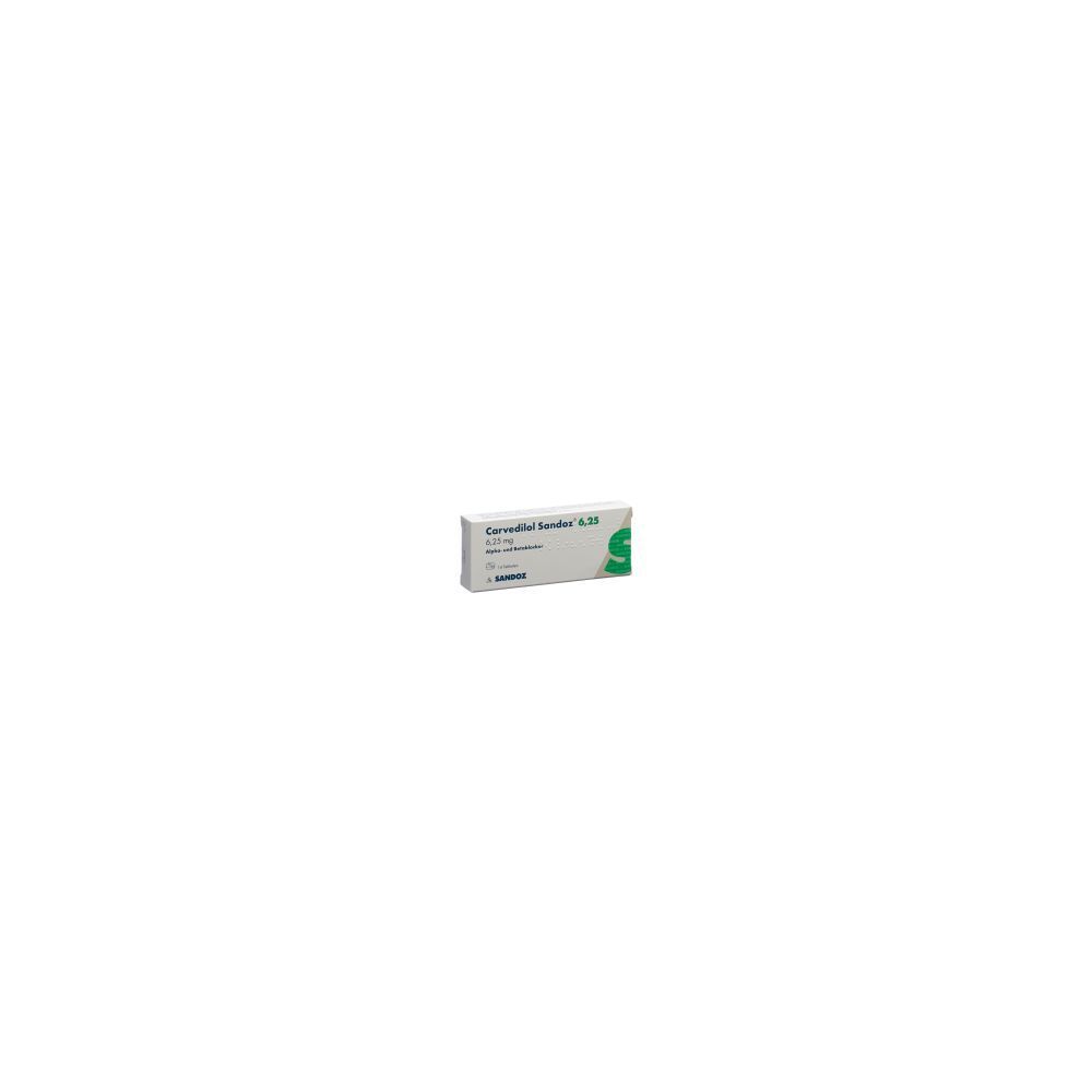 CARVEDILOL Sandoz Tabl 6.25 mg 14 Stk