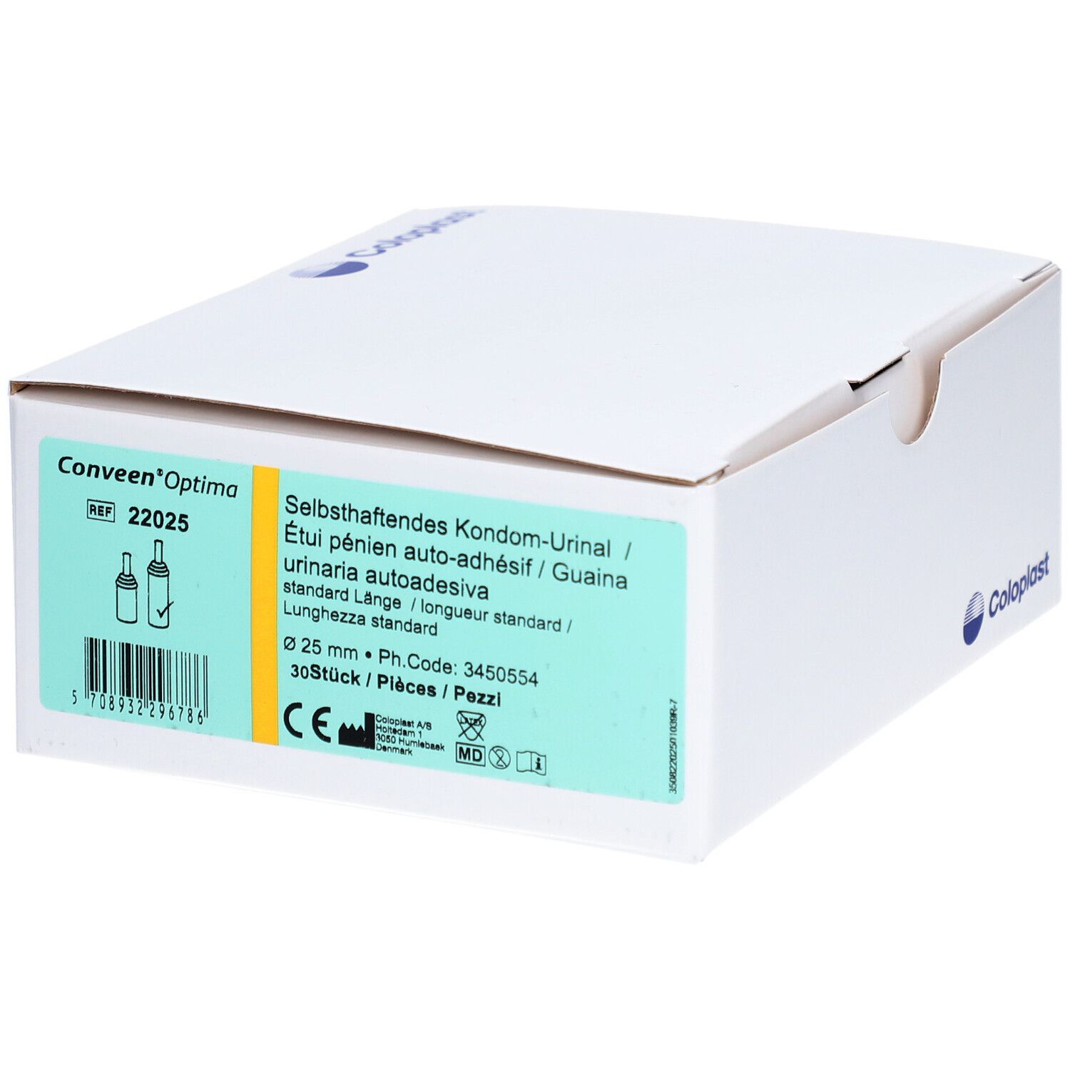 CONVEEN Optima Kondom Urin 25mm/8cm s haft 30 Stk