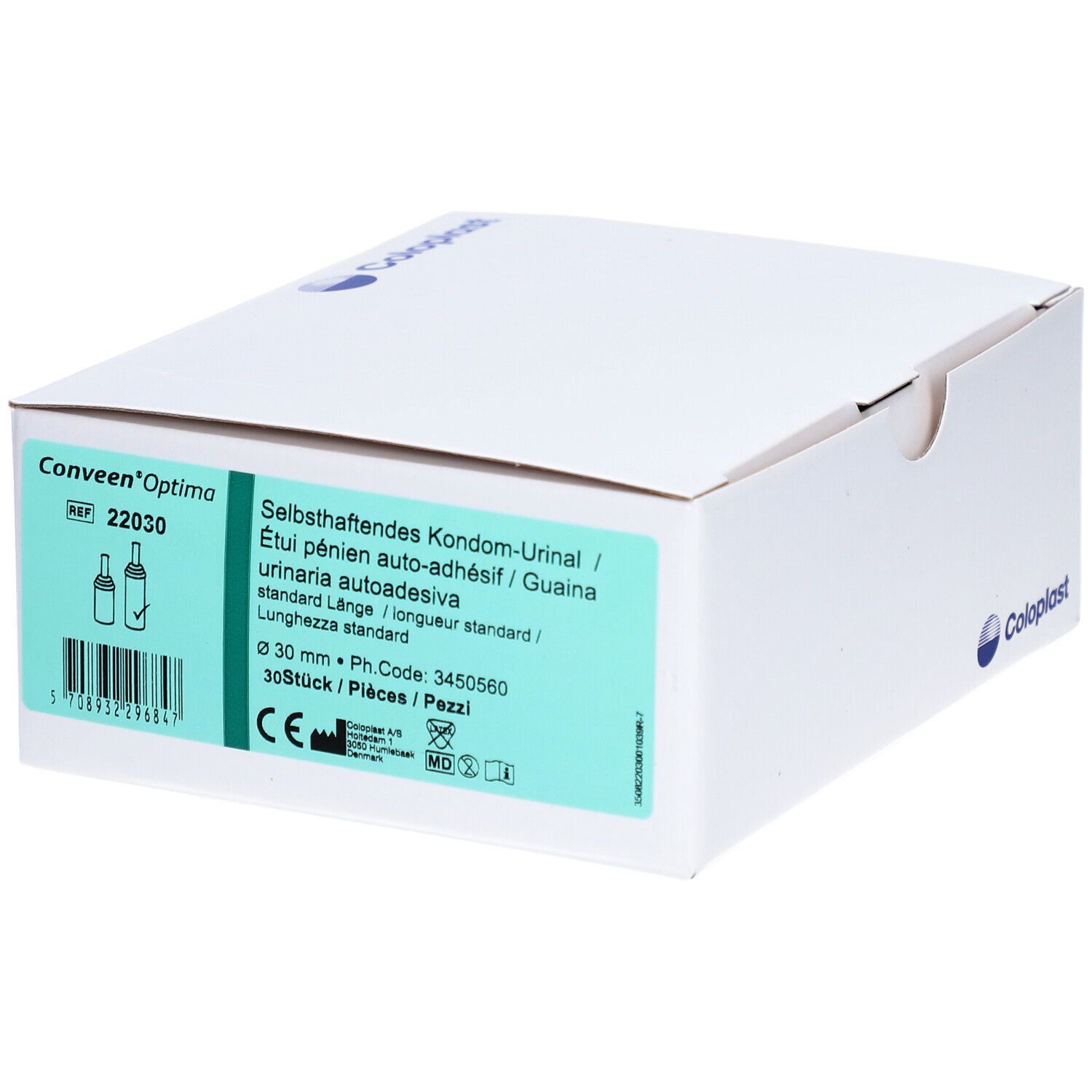 CONVEEN Optima Kondom Urin 30mm/8cm s haft 30 Stk