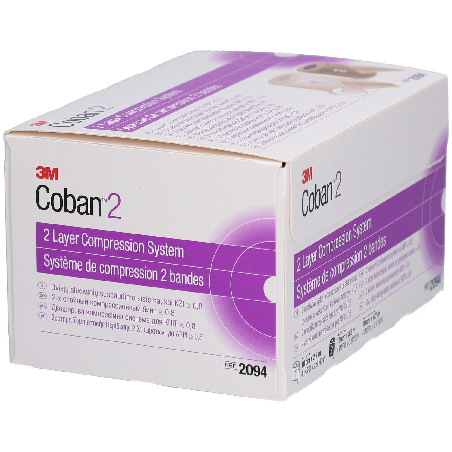3M™ Coban™ 2 Systeme Compression 10 cm x 3,5 m