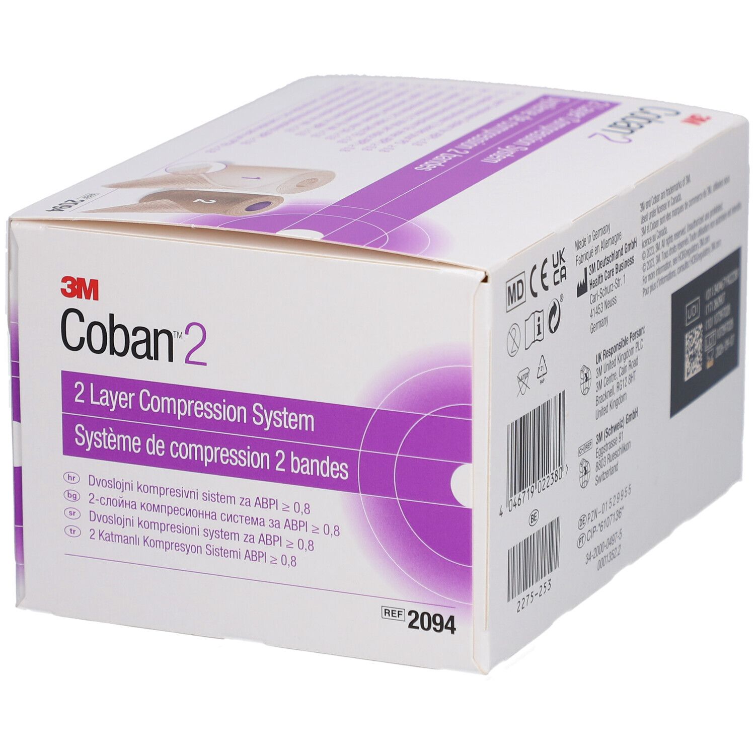 3M™ Coban™ 2 Systeme Compression 10 cm x 3,5 m