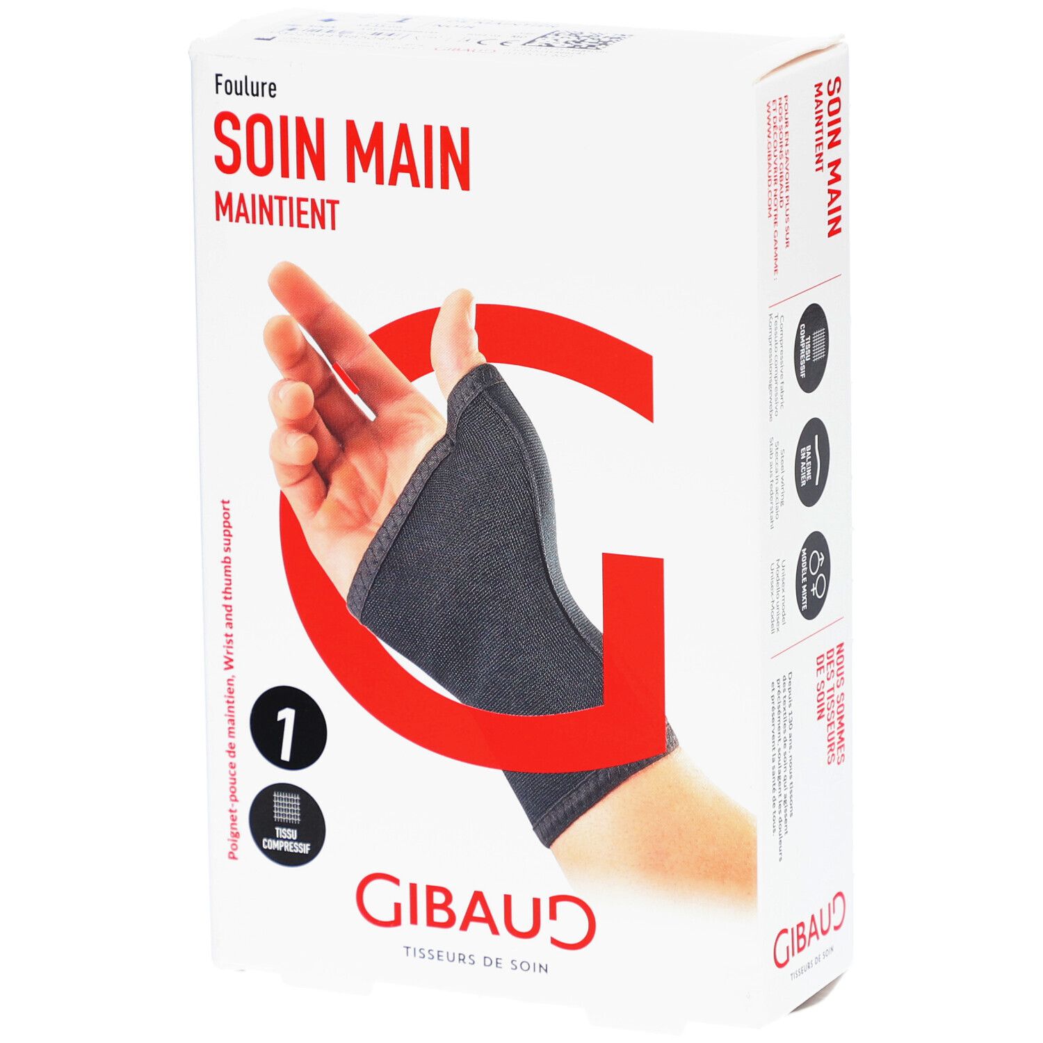 GIBAUD Handgelenk-Daumenbandage Gr1 14-15cm