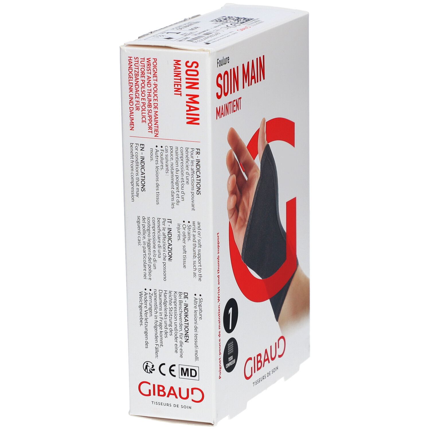GIBAUD Handgelenk-Daumenbandage Gr1 14-15cm