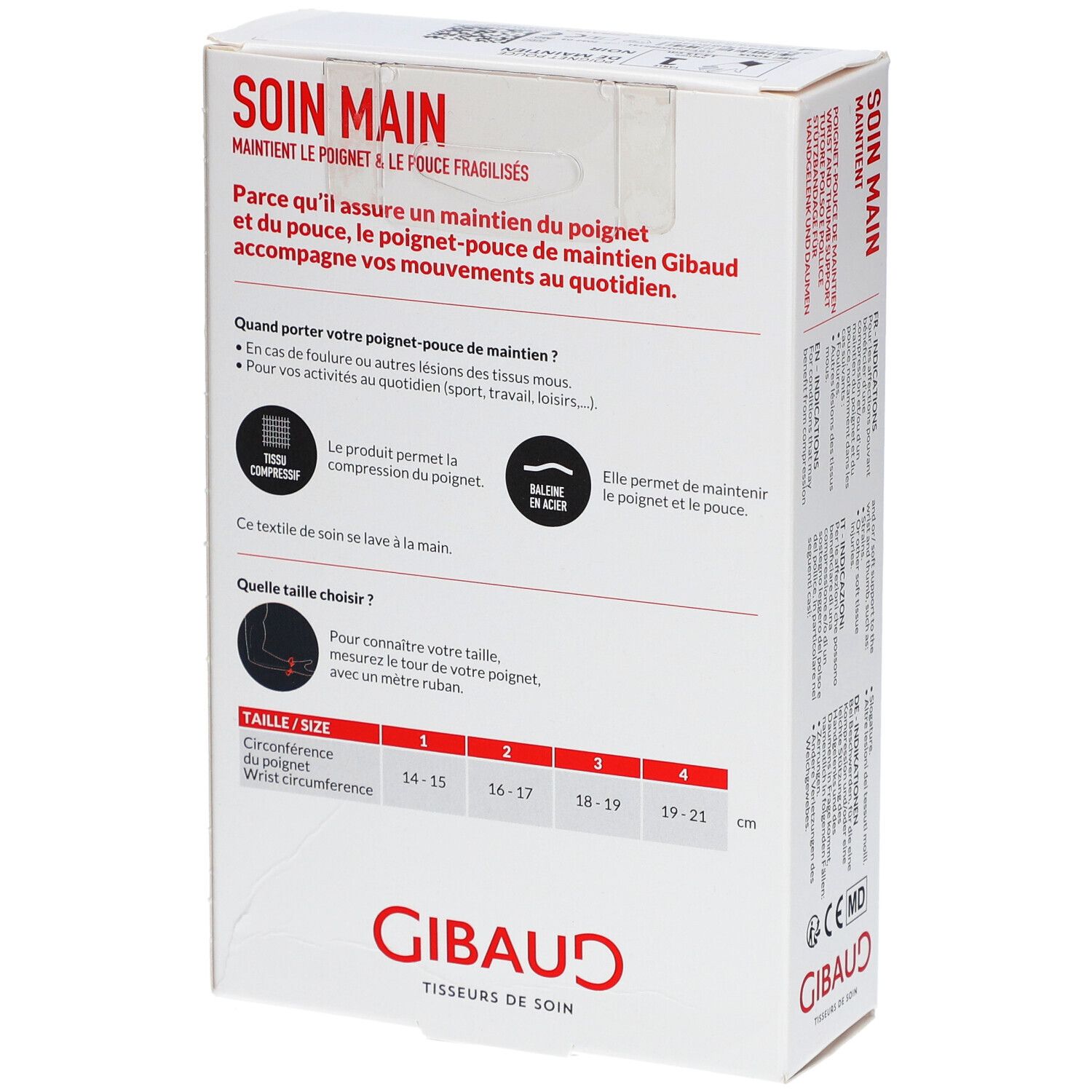 GIBAUD Handgelenk-Daumenbandage Gr1 14-15cm