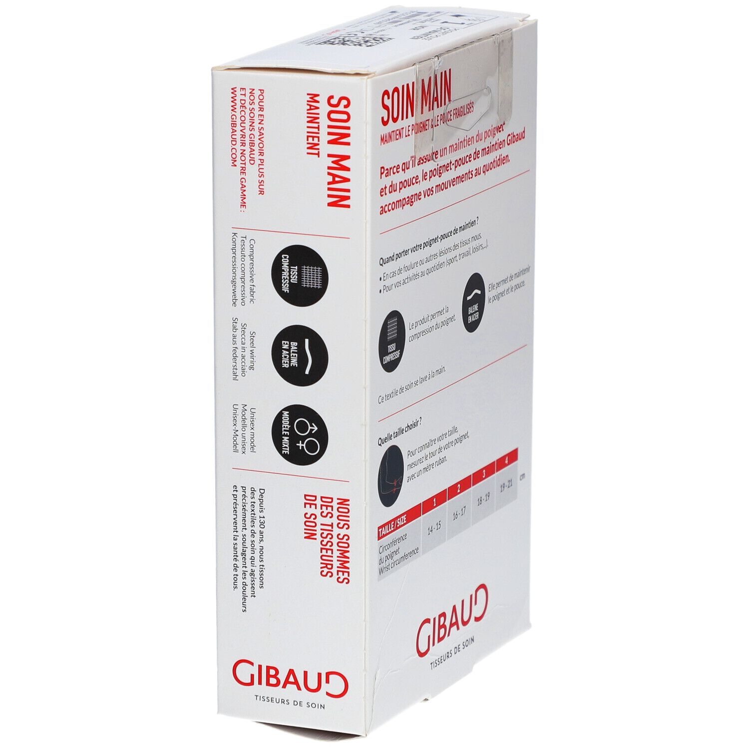 GIBAUD Handgelenk-Daumenbandage Gr1 14-15cm