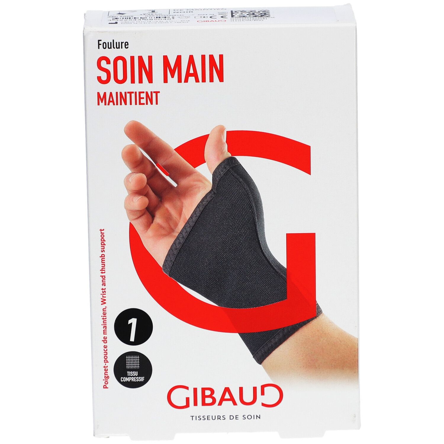 GIBAUD Handgelenk-Daumenbandage Gr1 14-15cm