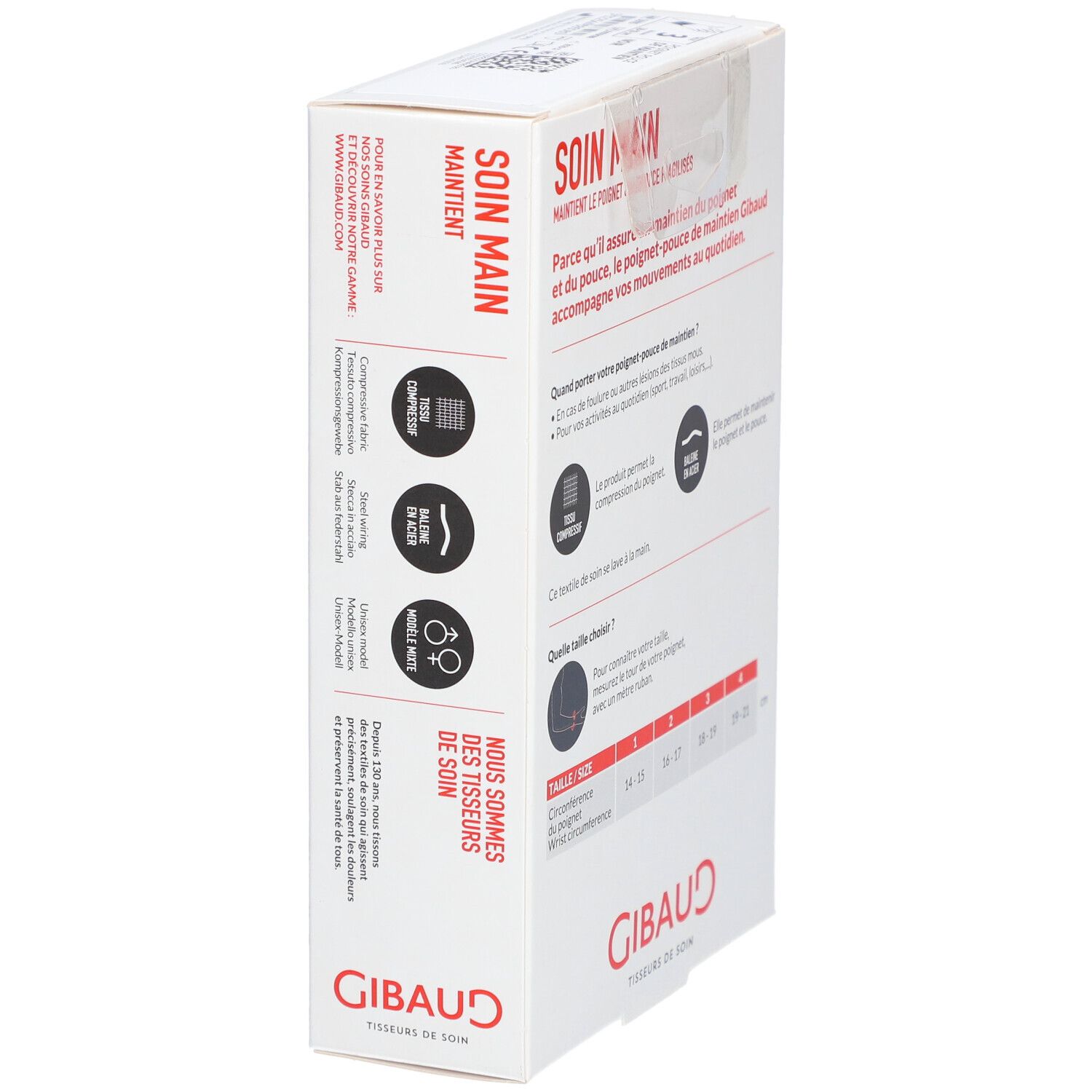 GIBAUD Handgelenk-Daumenbandage Gr3 18-19cm
