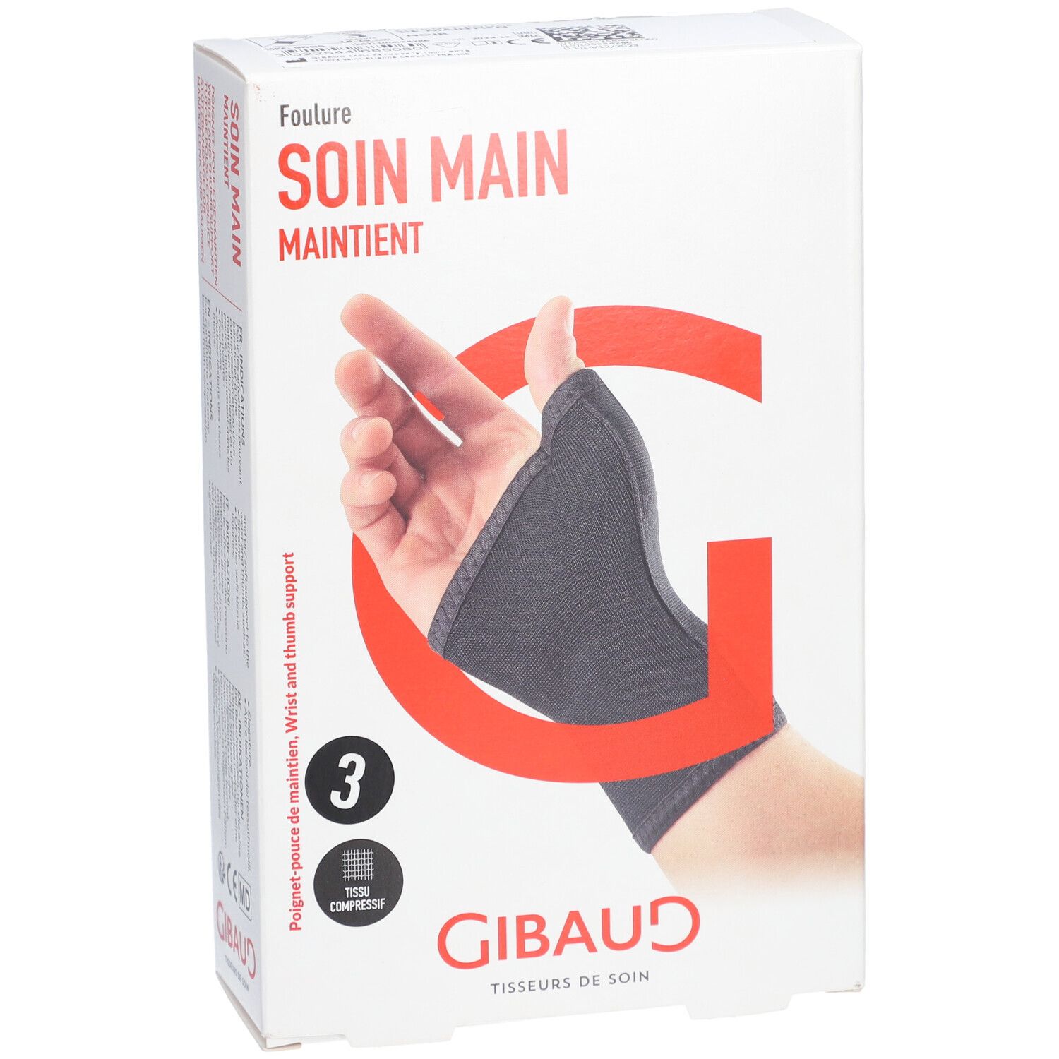 GIBAUD Handgelenk-Daumenbandage Gr3 18-19cm