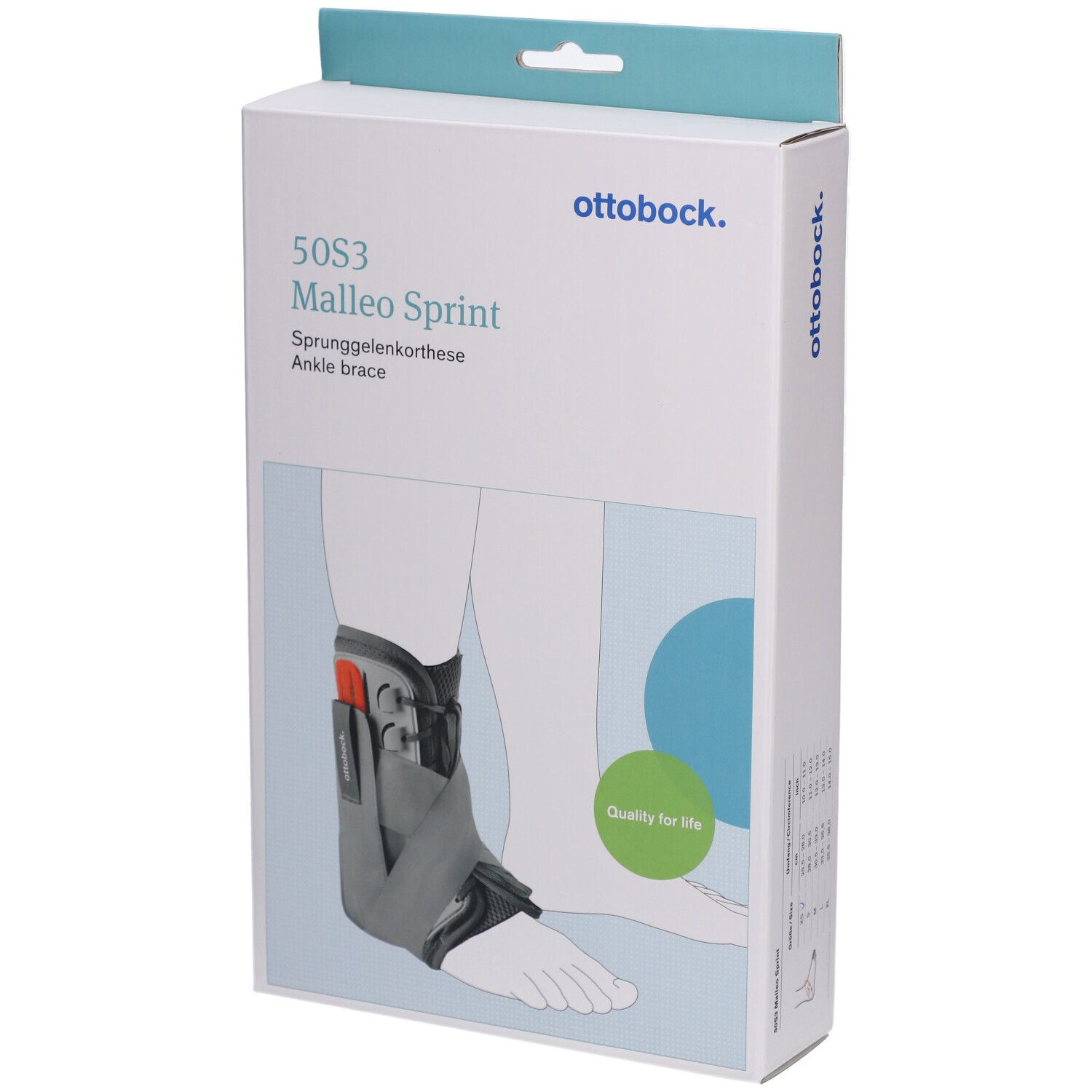 Ottobock. Malleo Sprint Knöchelorthese XS (25,5-28 cm)